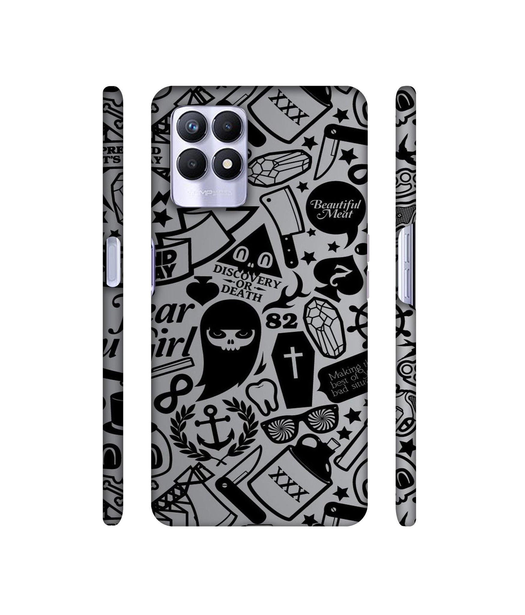 Discover Or Death Designer Hard Back Cover for Realme 8i