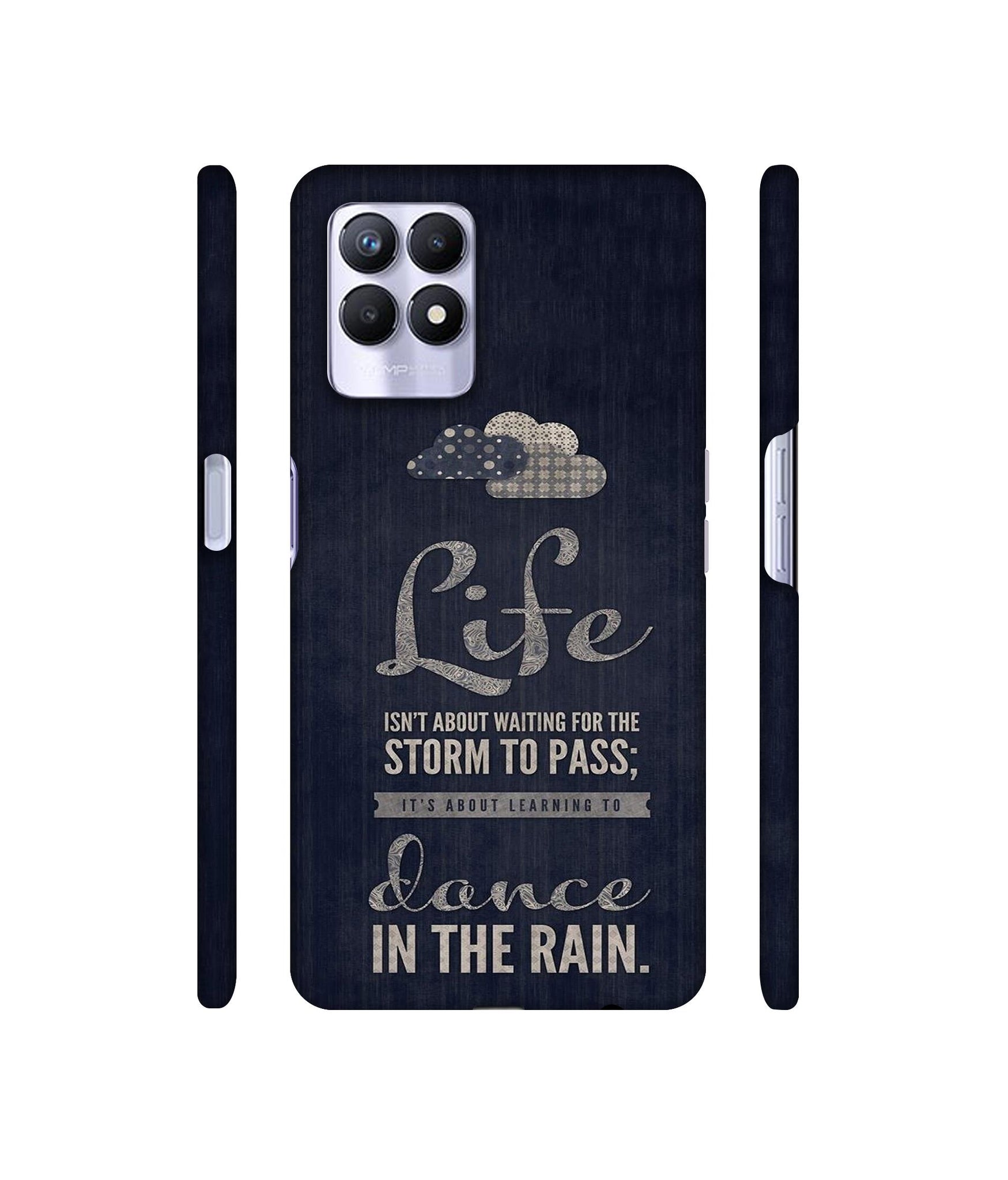 Life in The Rain Designer Hard Back Cover for Realme 8i