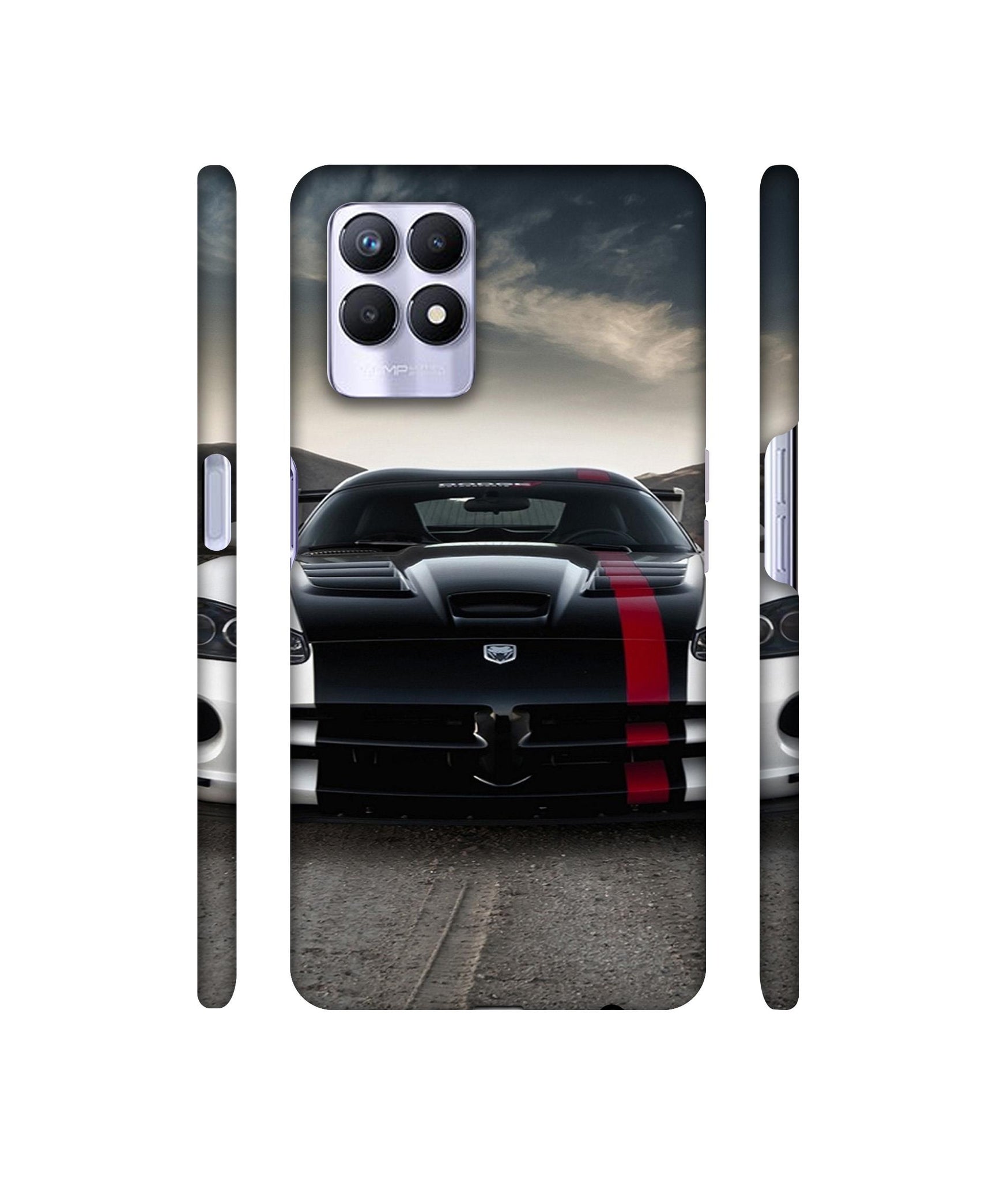 Sports Car Pattern Designer Hard Back Cover for Realme 8i