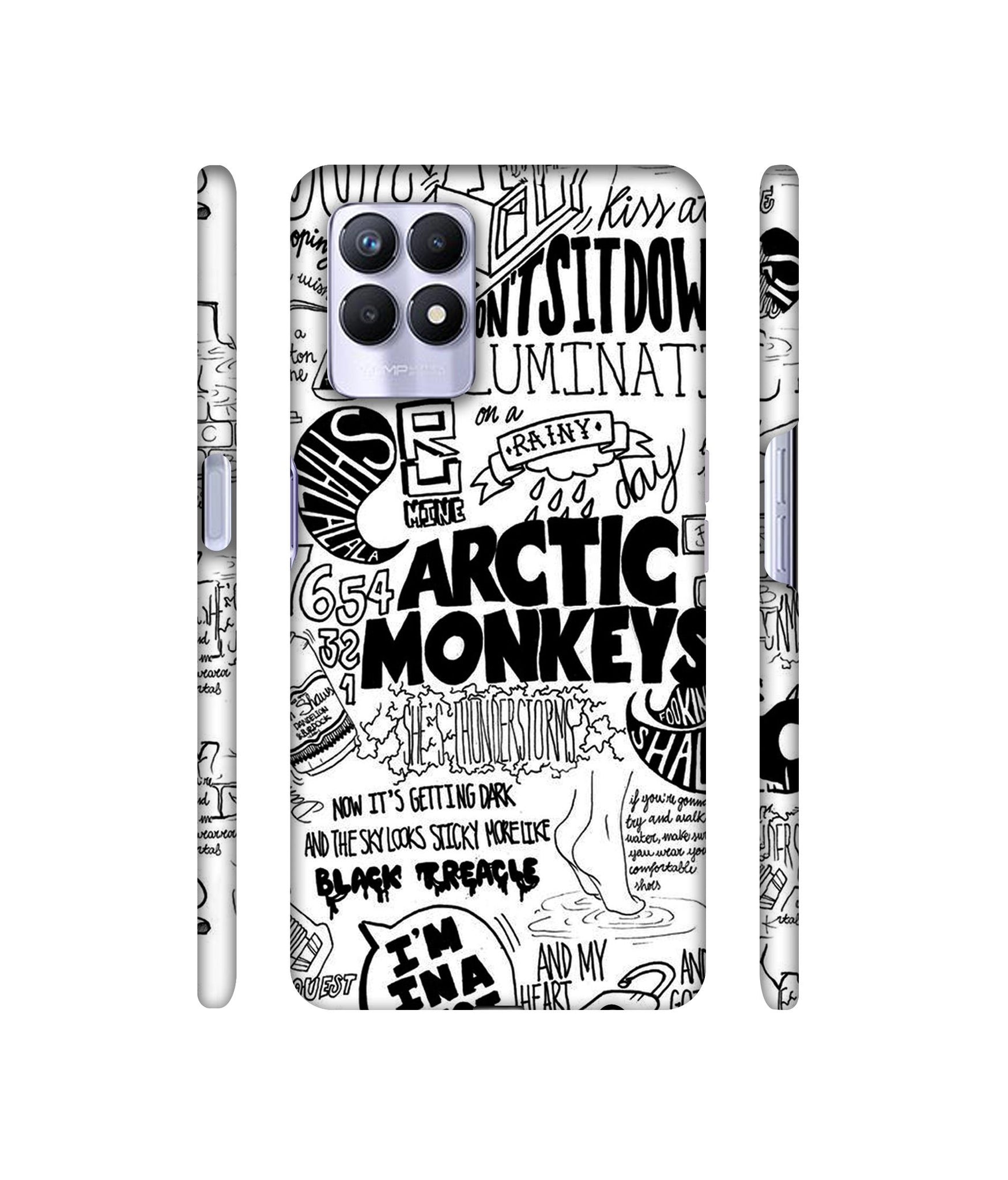 Arctic Monkeys Pattern Designer Hard Back Cover for Realme 8i