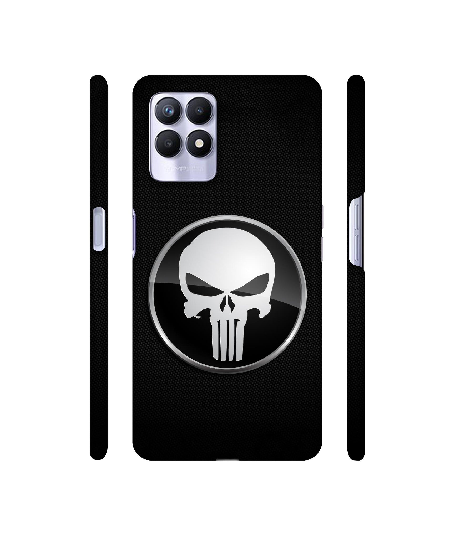 Skull Pattern Designer Hard Back Cover for Realme 8i