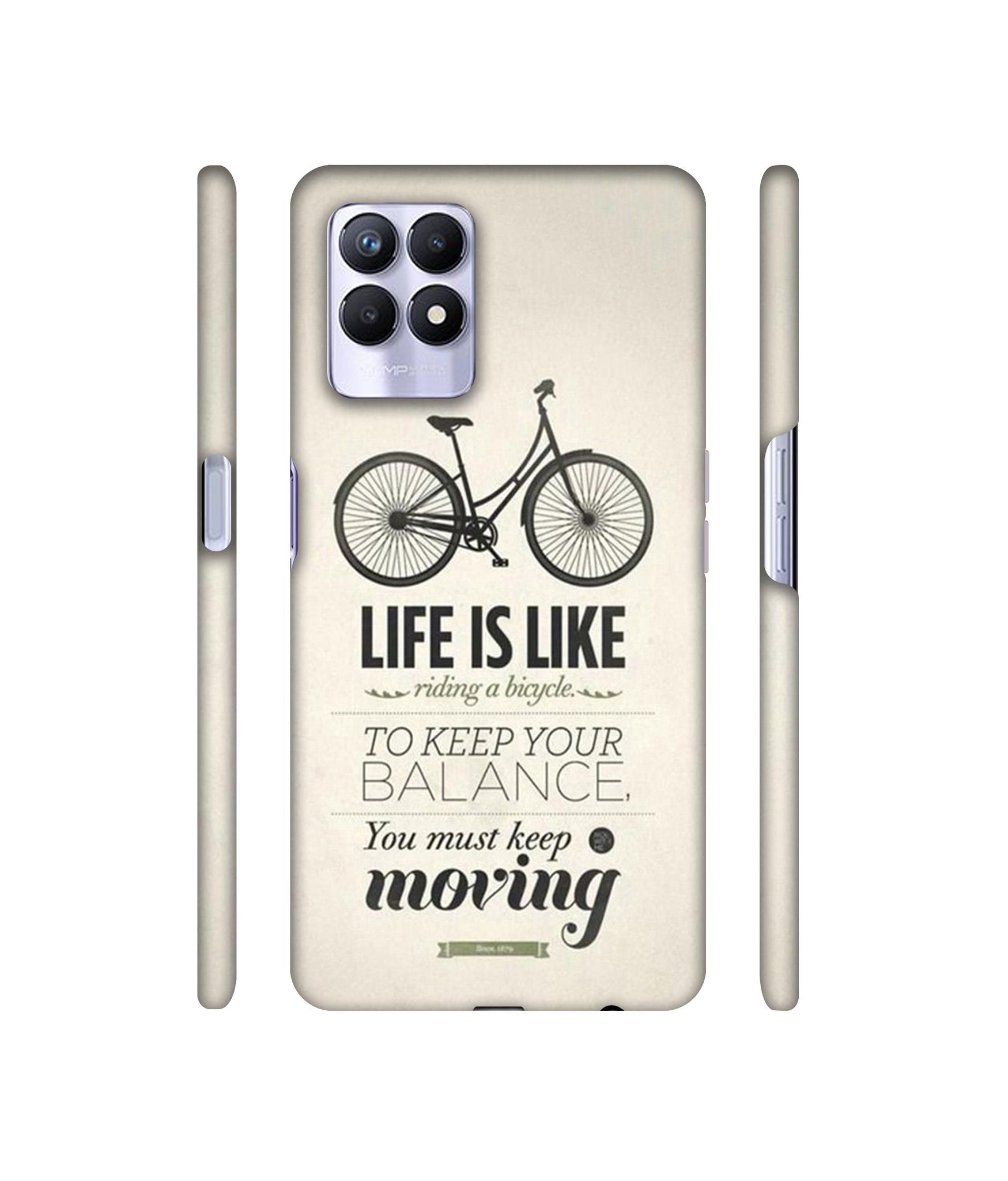 Life is Like Moving Designer Hard Back Cover for Realme 8i