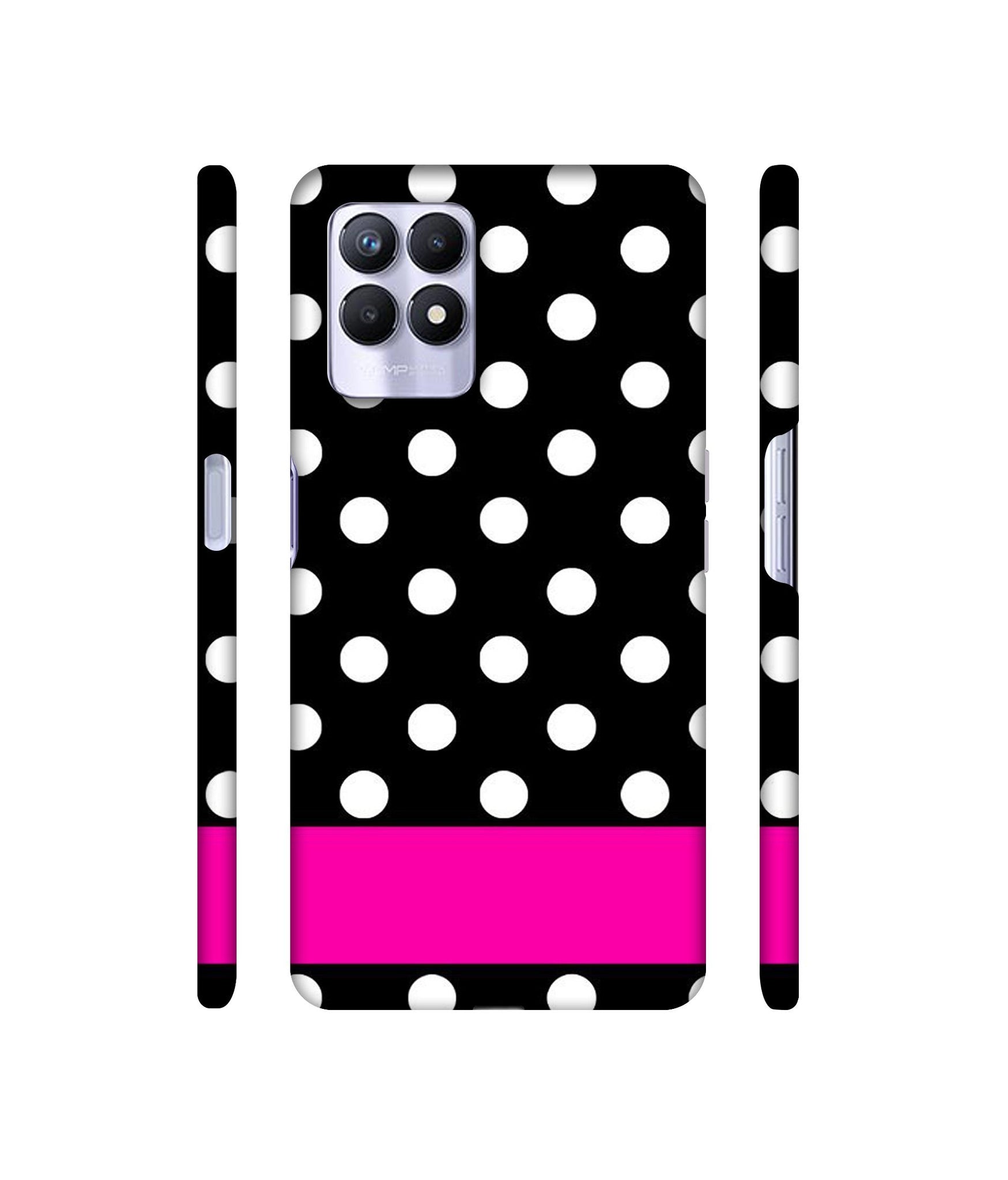 White Dots Pattern Designer Hard Back Cover for Realme 8i