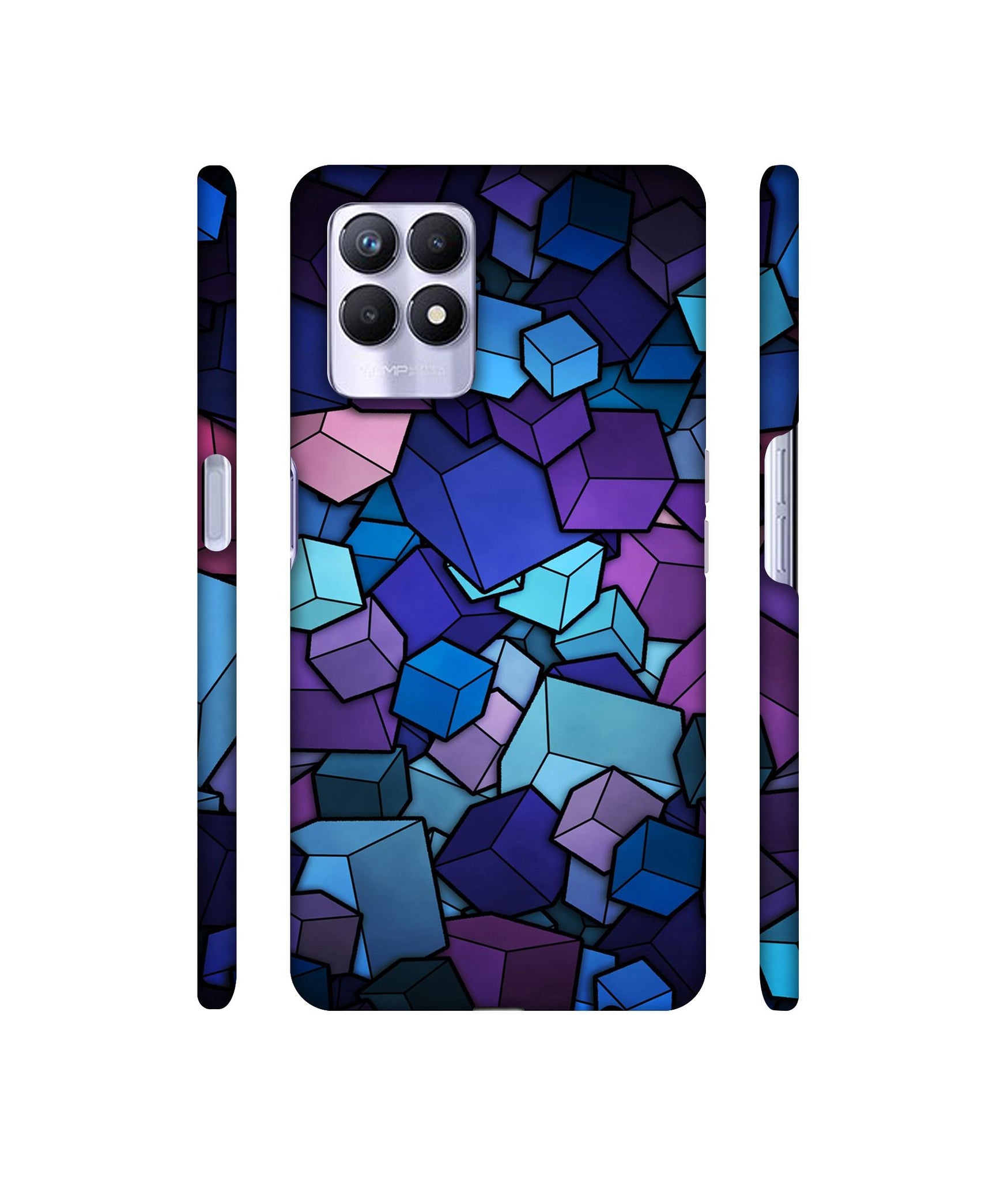 Color Box Designer Hard Back Cover for Realme 8i