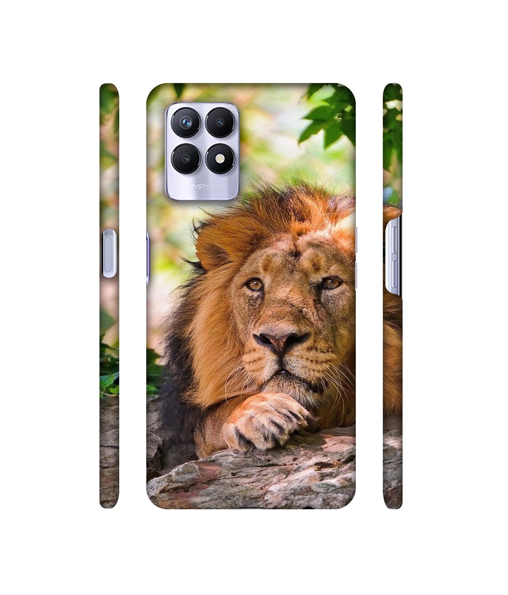 Tiger Pattern Print Designer Hard Back Cover for Realme 8i