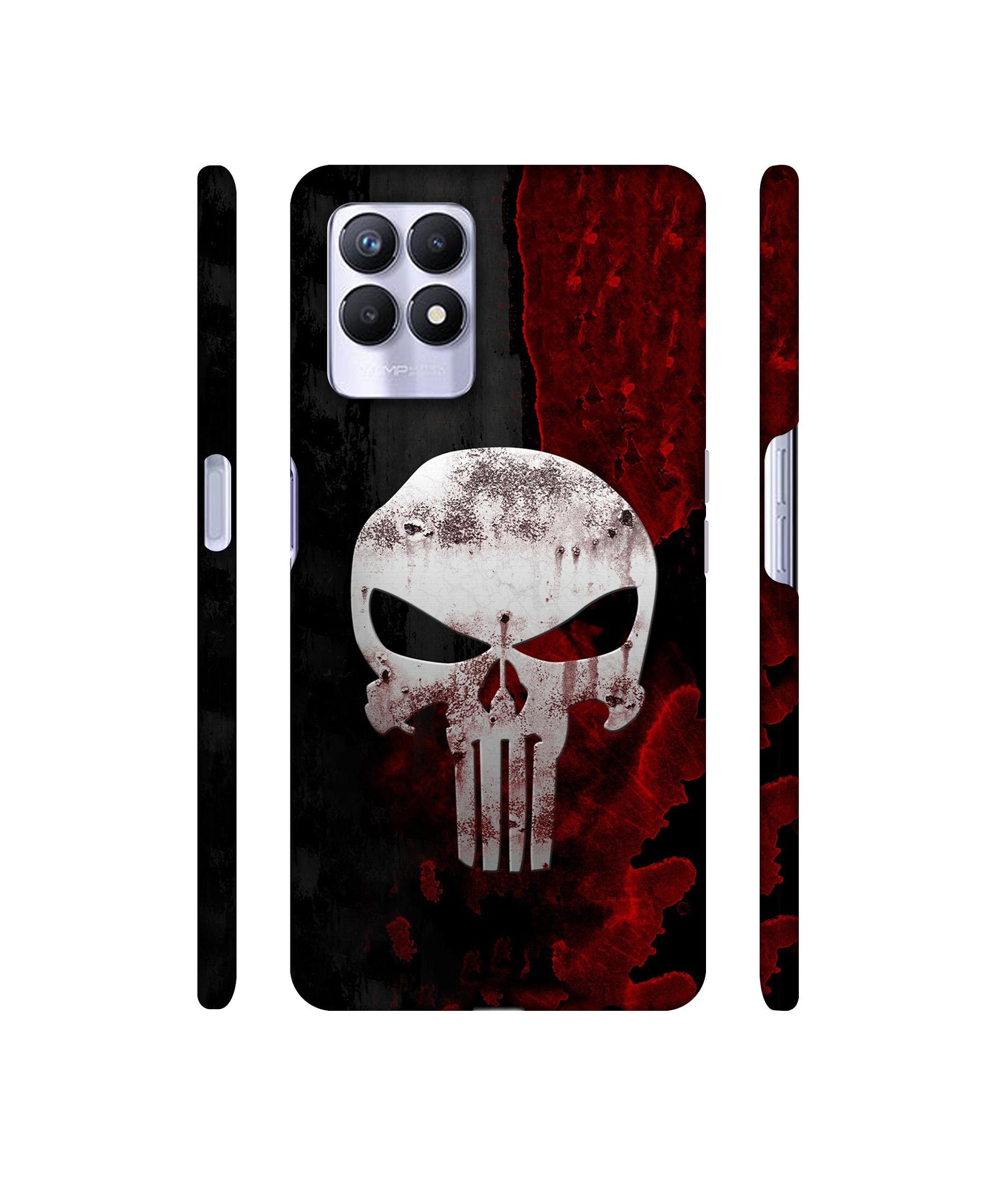 Punisher Skull Designer Hard Back Cover for Realme 8i