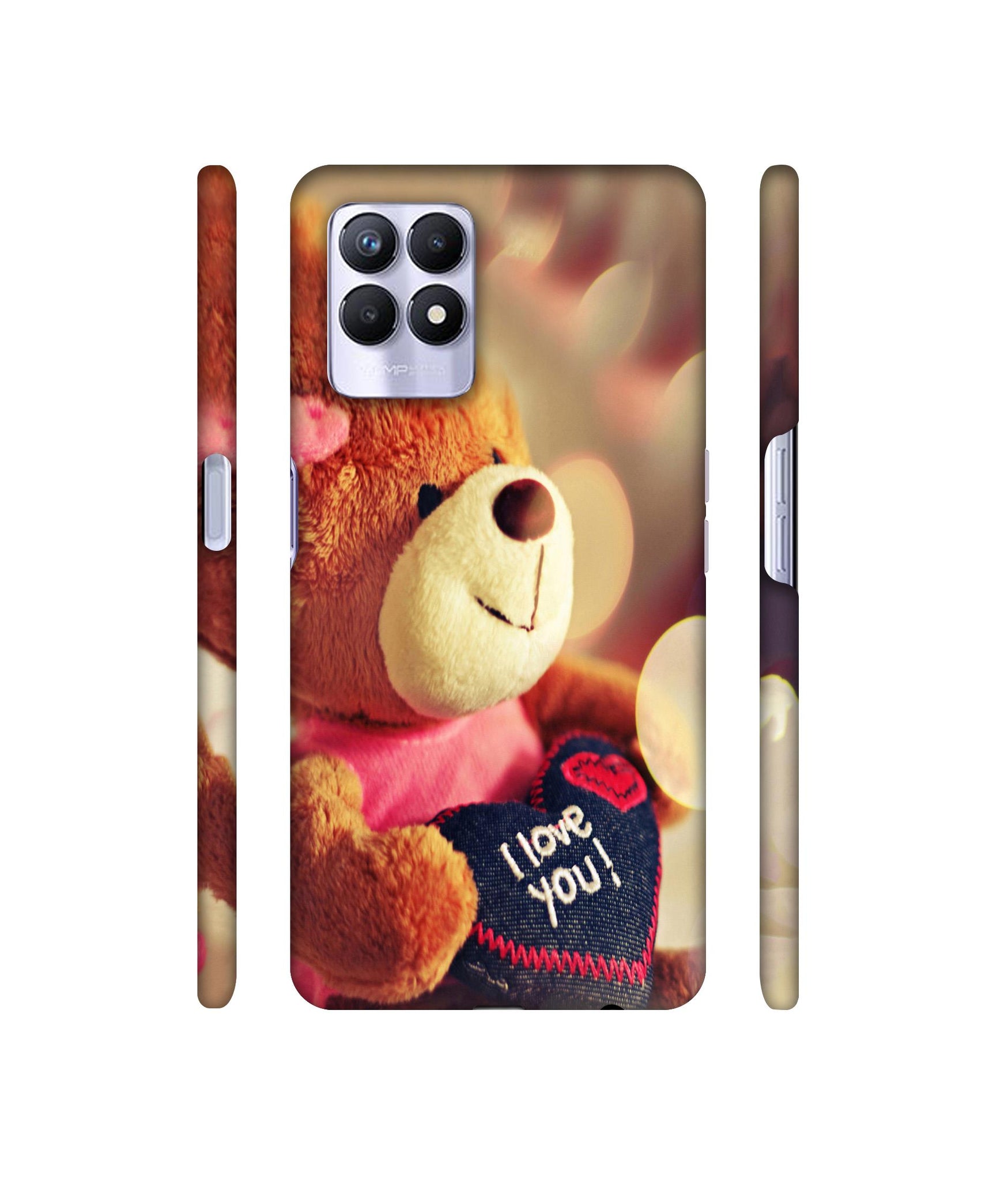 Teddy Bear Designer Hard Back Cover for Realme 8i