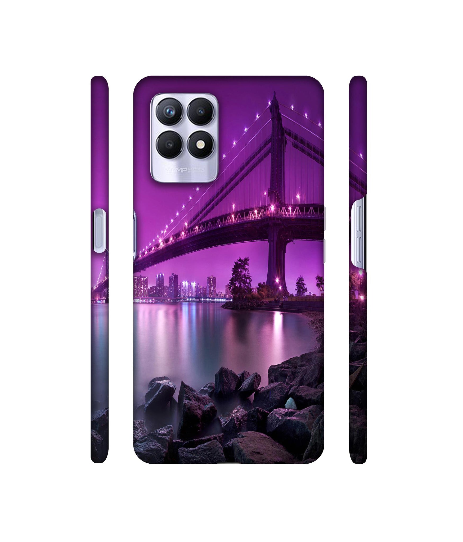 Manhattan Bridge Designer Hard Back Cover for Realme 8i