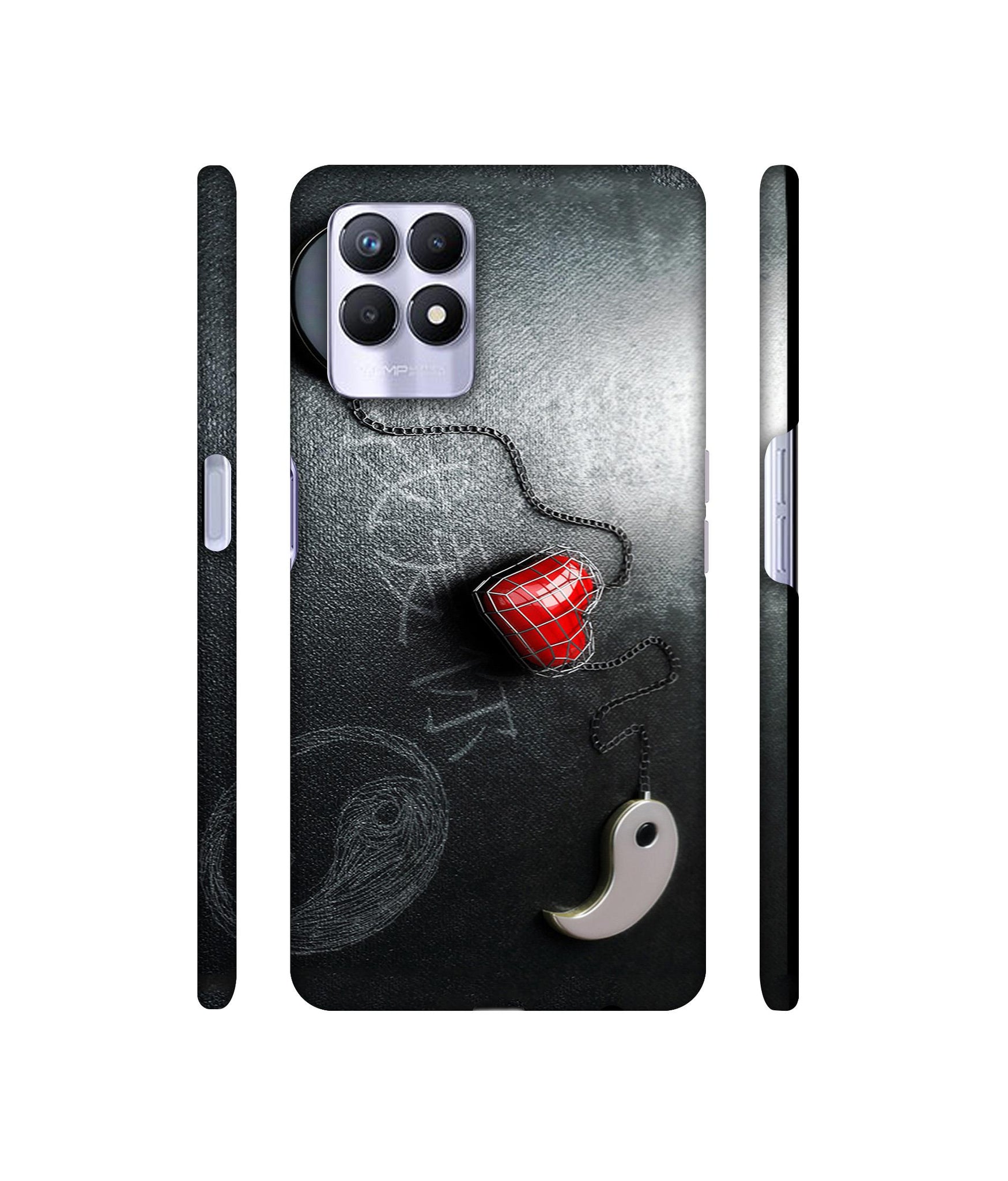 Chinnese Yin and Yang Designer Hard Back Cover for Realme 8i