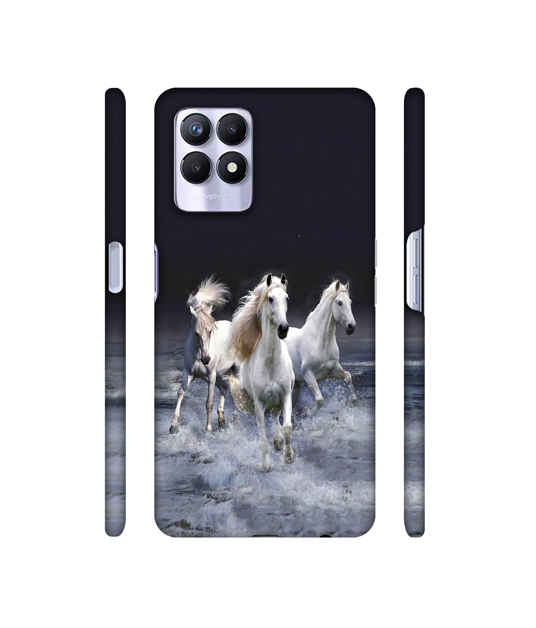 Mystic Horse Designer Hard Back Cover for Realme 8i