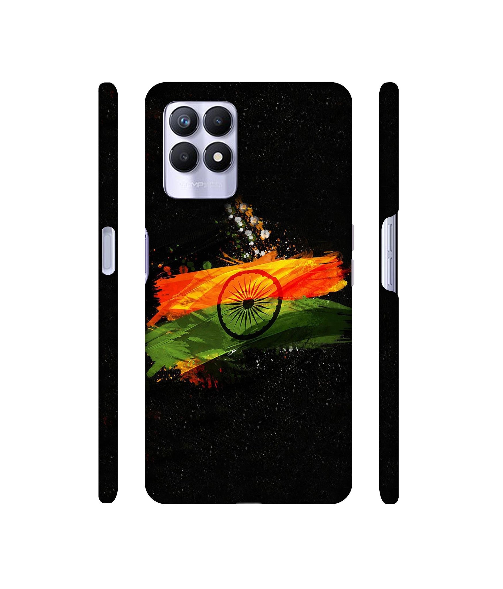 Indian Flag Designer Hard Back Cover for Realme 8i