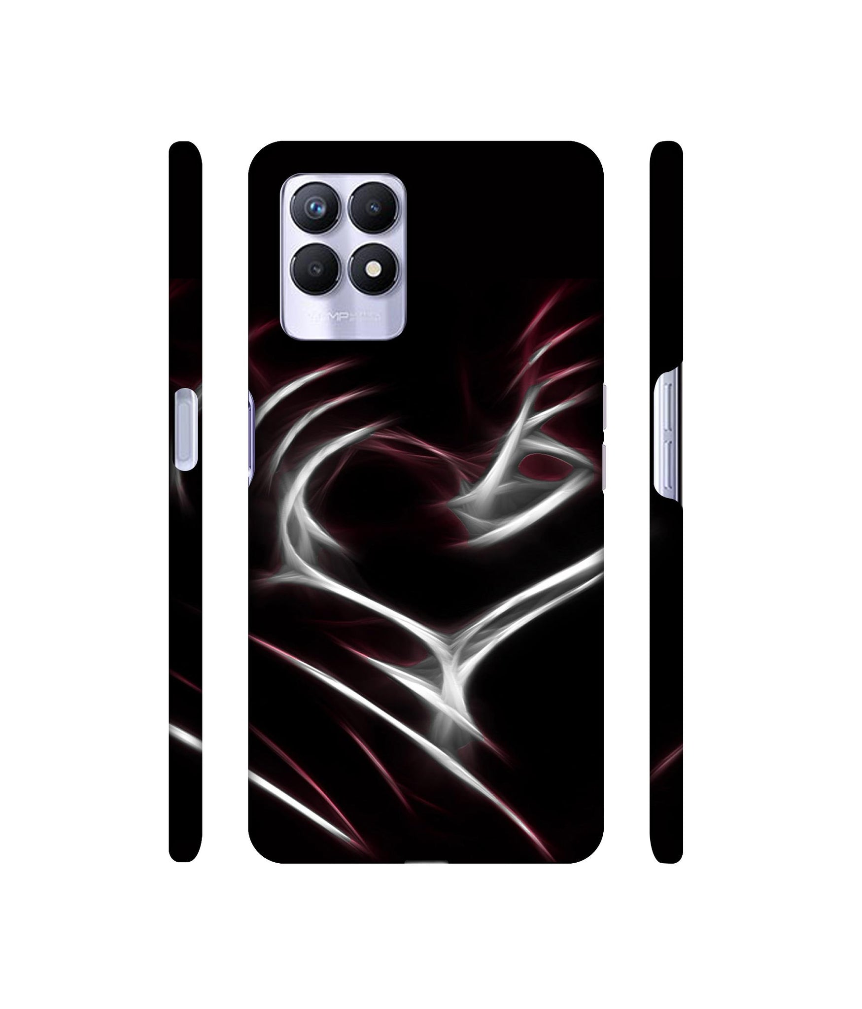 Heart Line Designer Hard Back Cover for Realme 8i