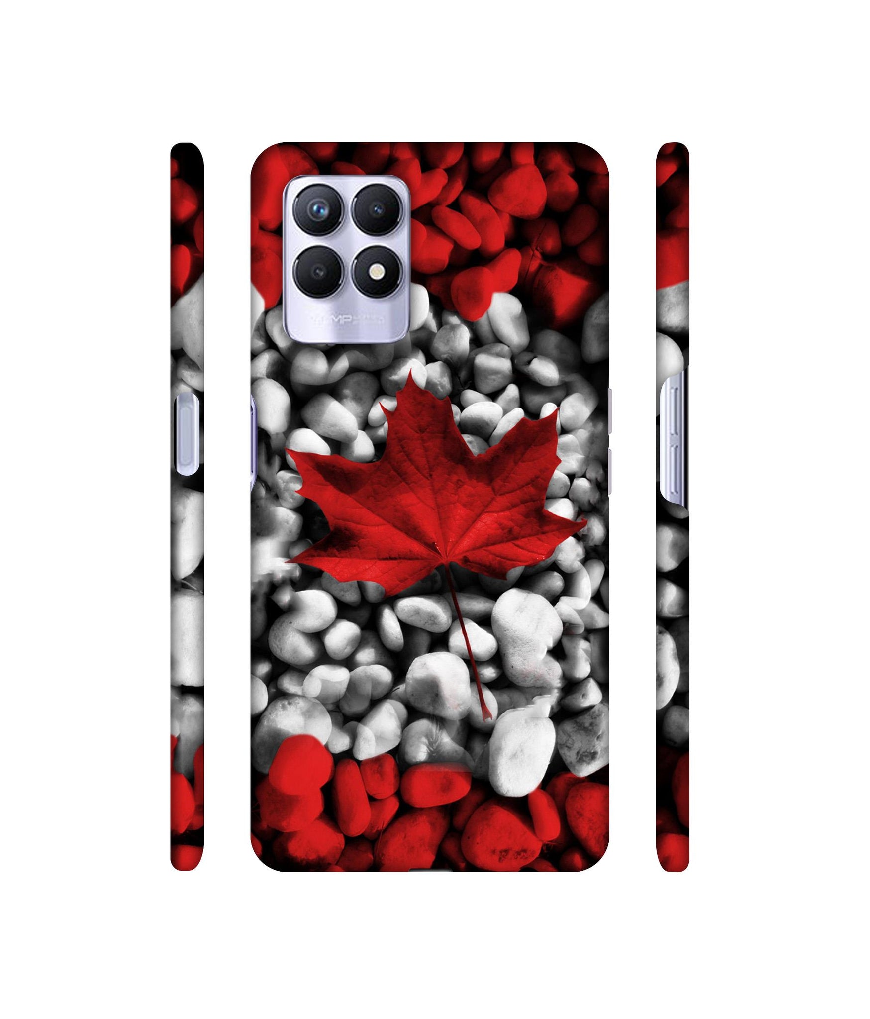 Canada Leaves Flag Designer Hard Back Cover for Realme 8i