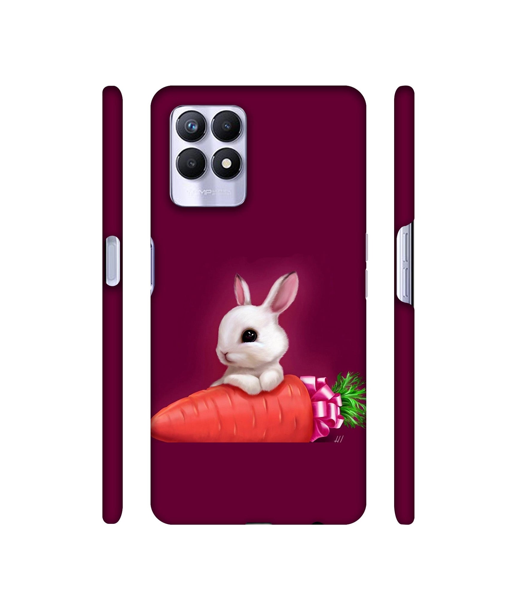 Bunny With Carrot Designer Hard Back Cover for Realme 8i