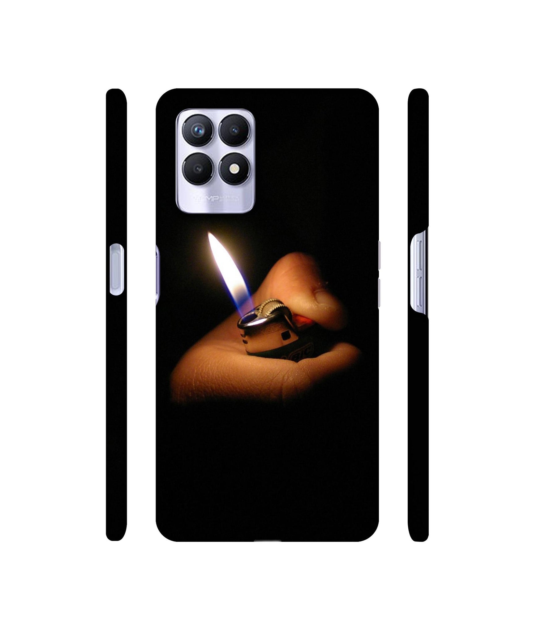 Lighter Flames Designer Hard Back Cover for Realme 8i