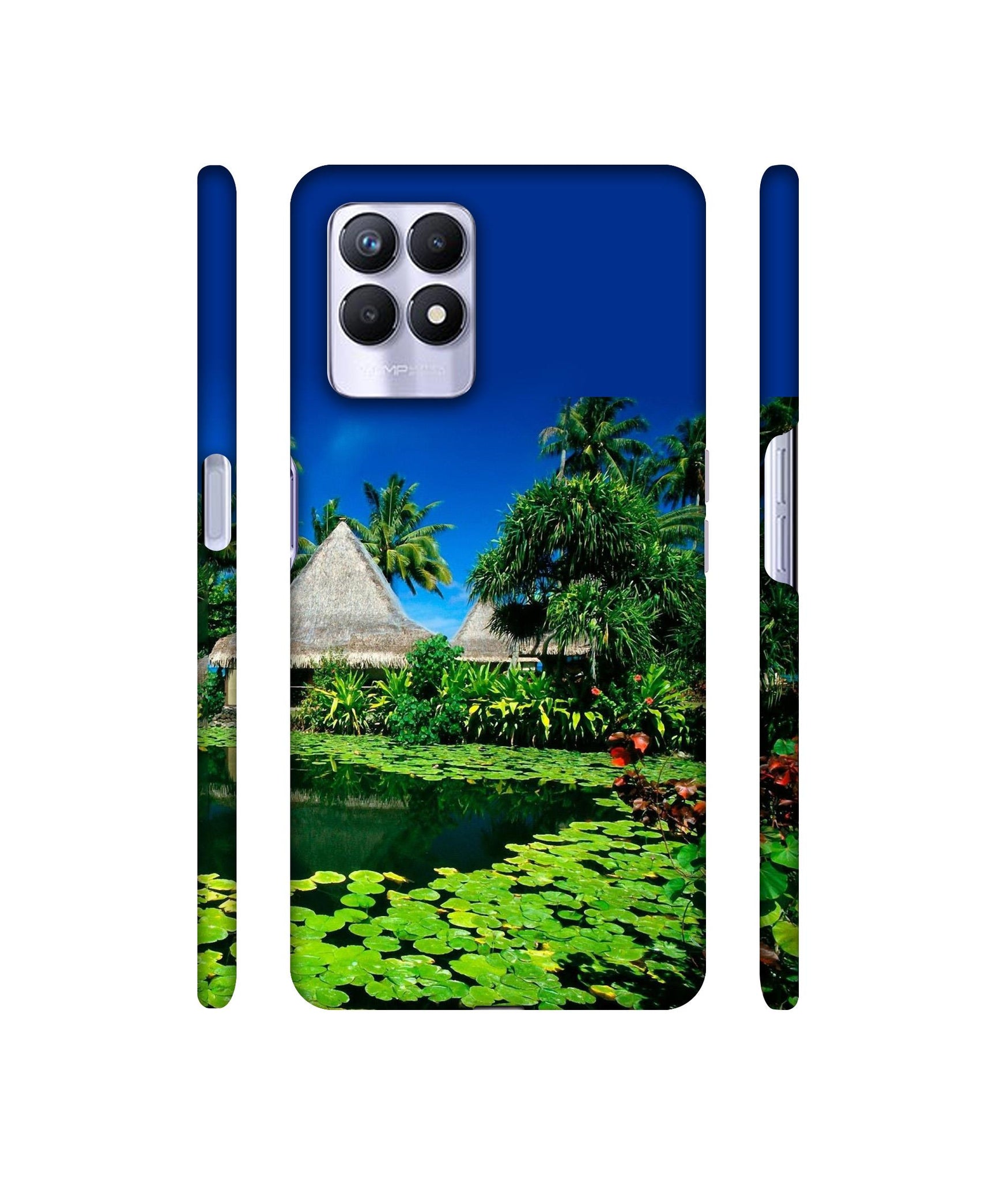 Tropics Water Designer Hard Back Cover for Realme 8i