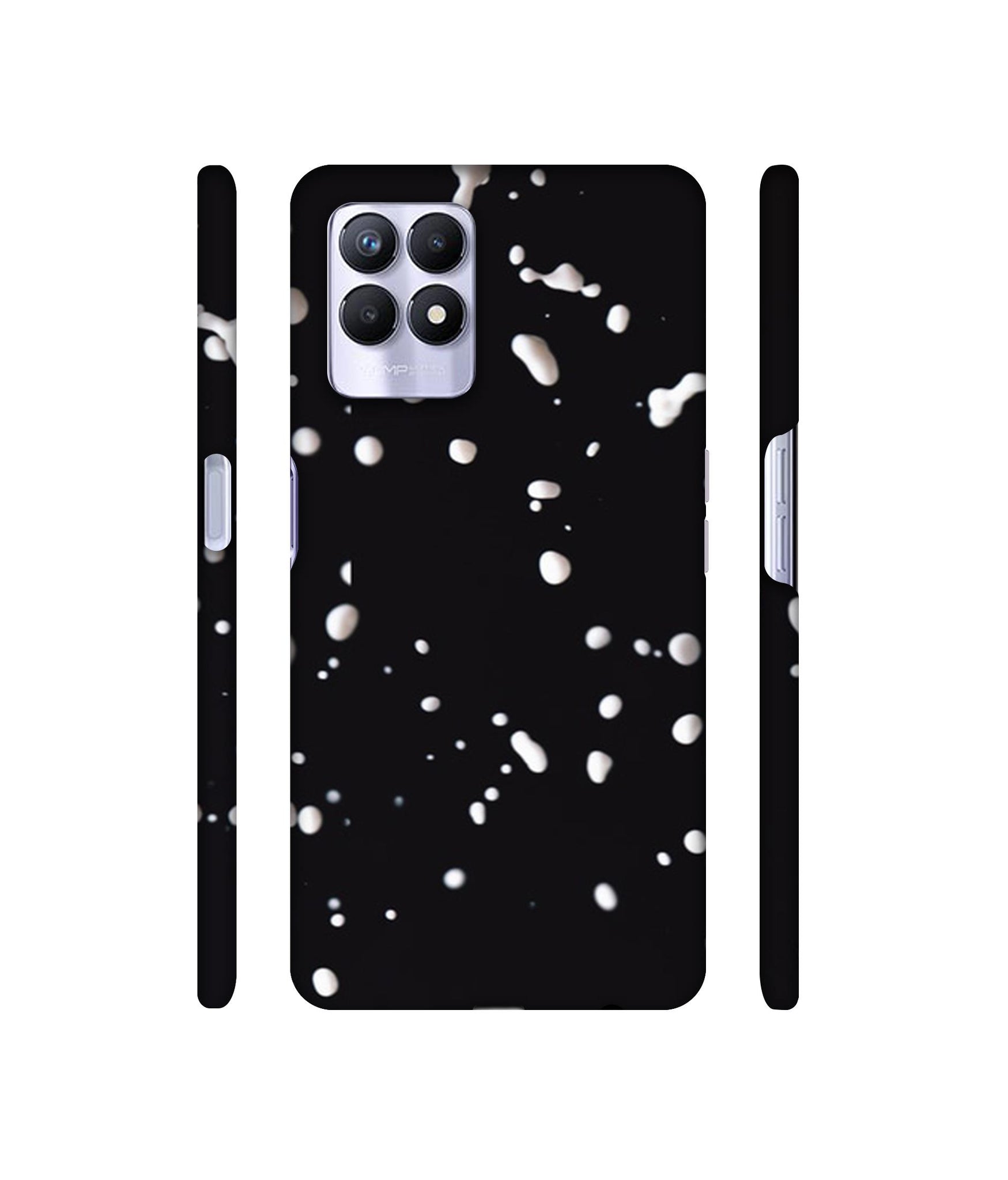 Milk Splash Designer Hard Back Cover for Realme 8i