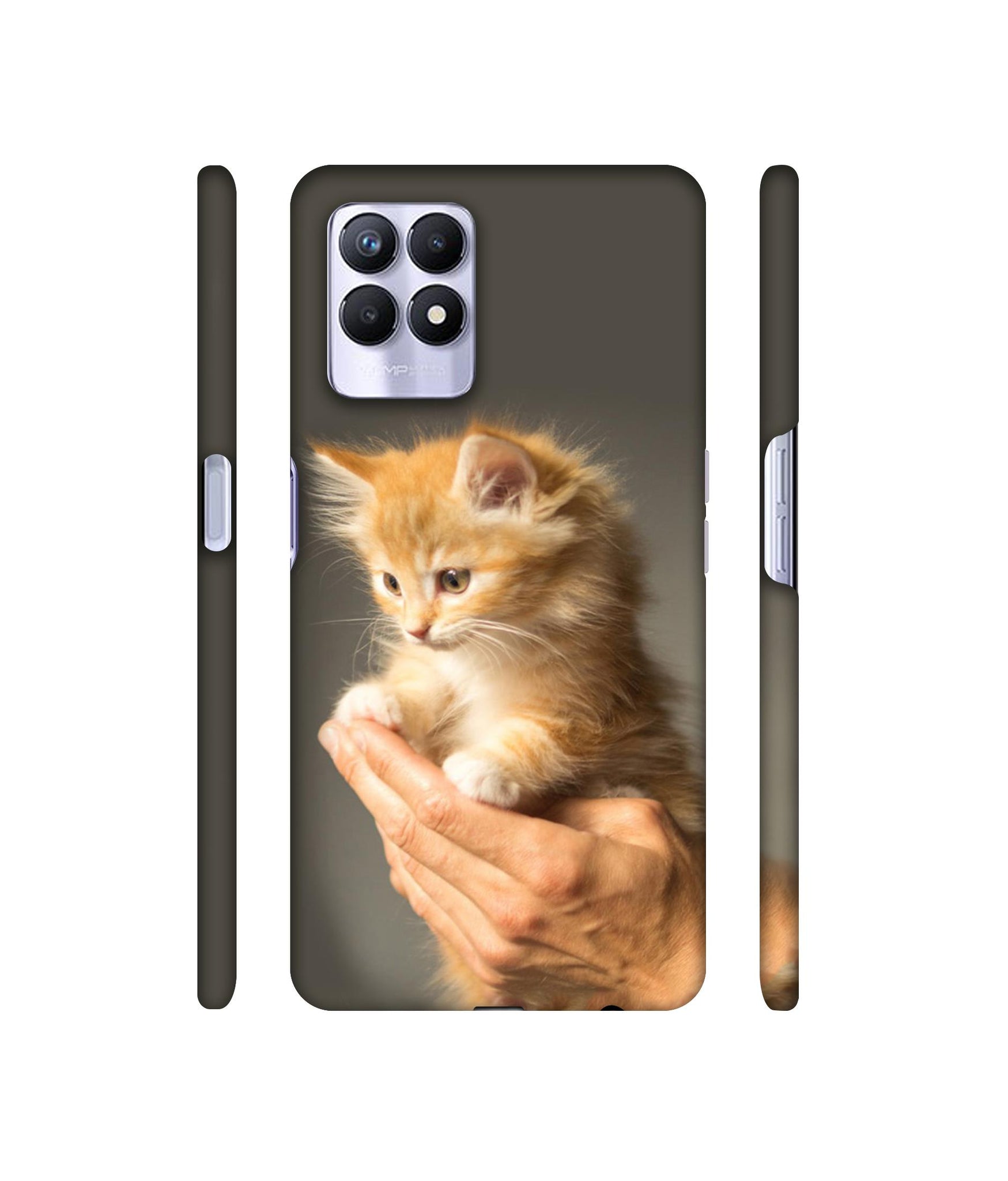 Cute Kitten Designer Hard Back Cover for Realme 8i