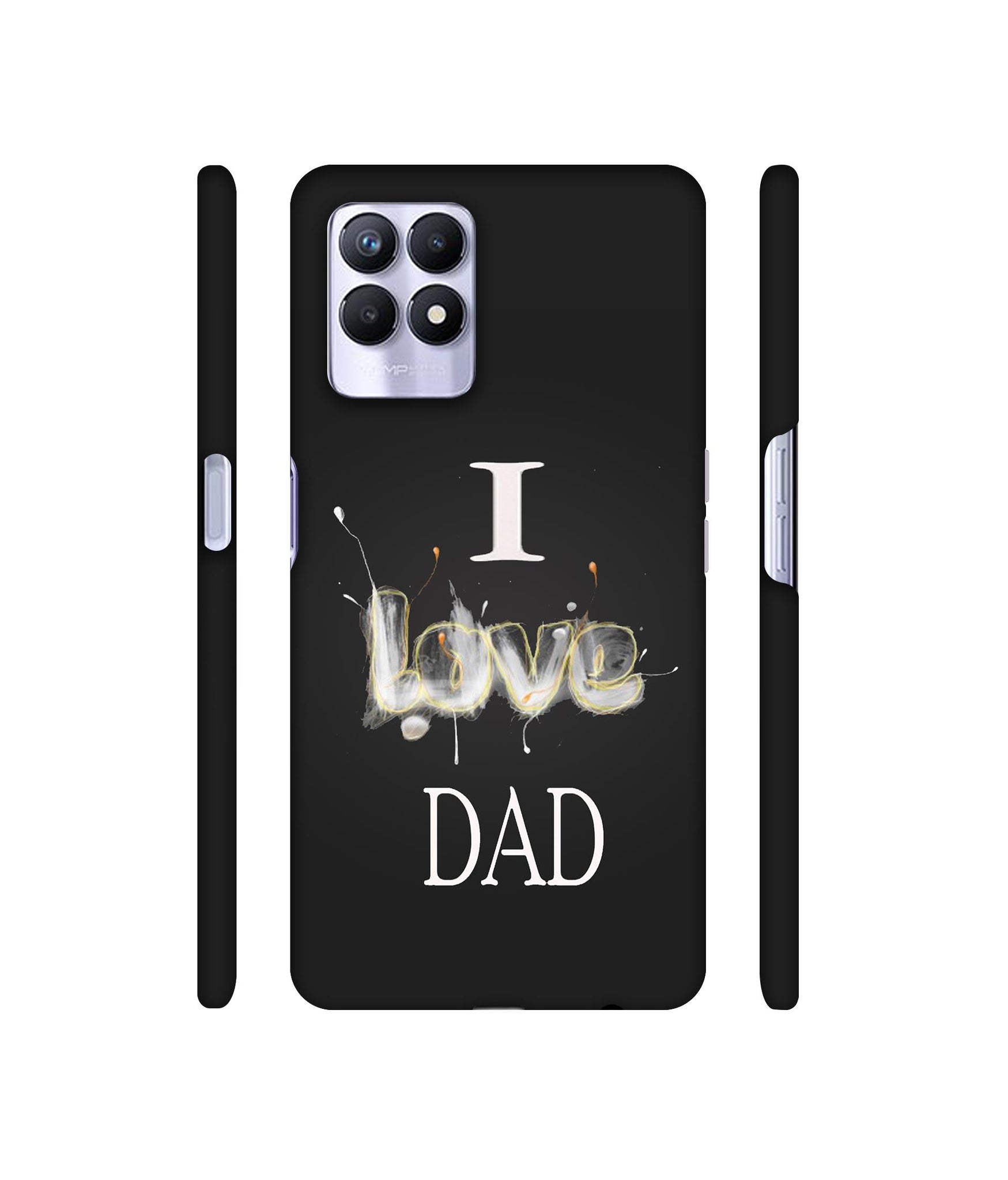 Happy Quote Designer Hard Back Cover for Realme 8i