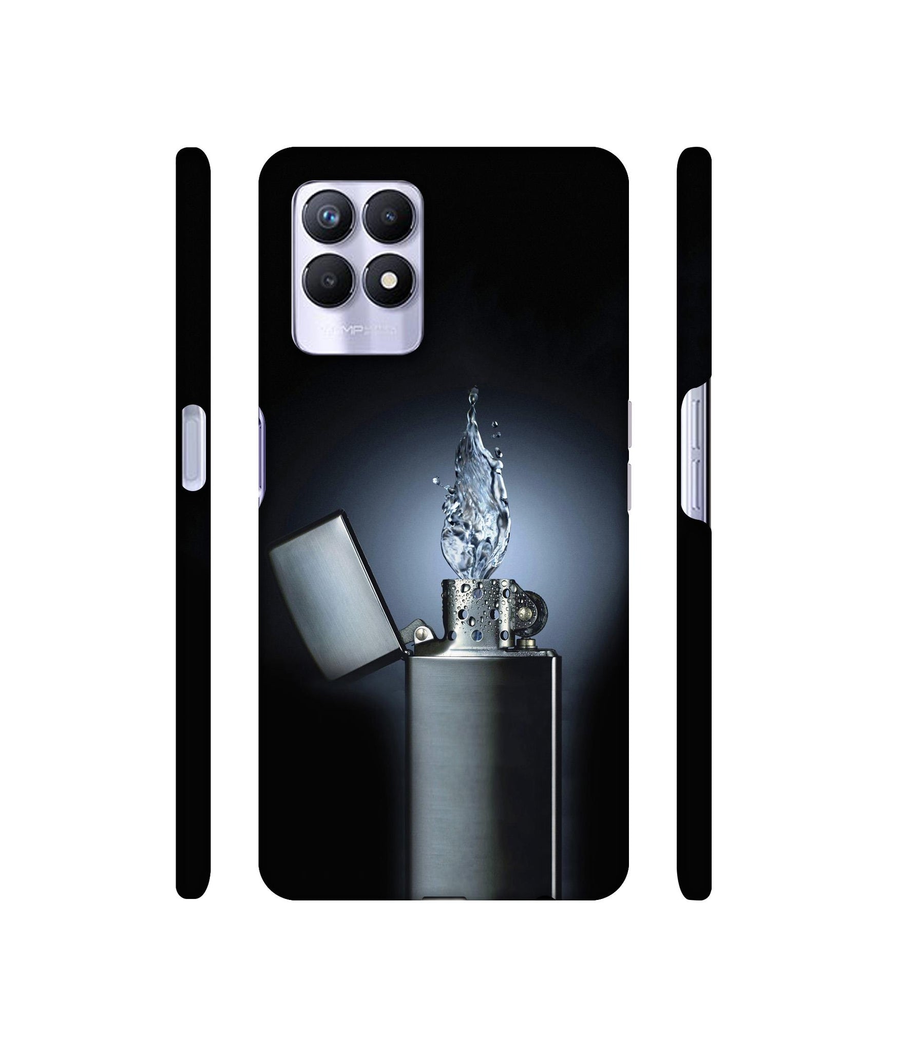 Water Lighter Designer Hard Back Cover for Realme 8i