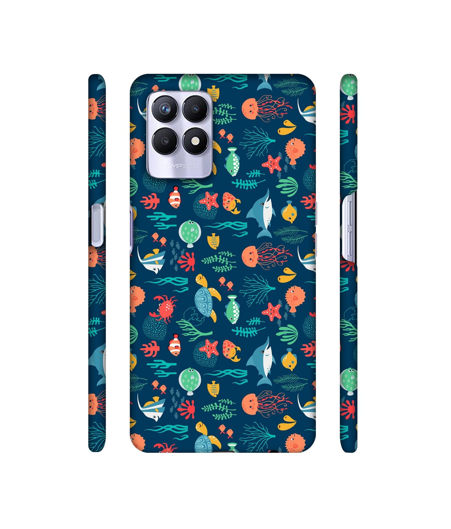 Aquarium Texture Designer Hard Back Cover for Realme 8i