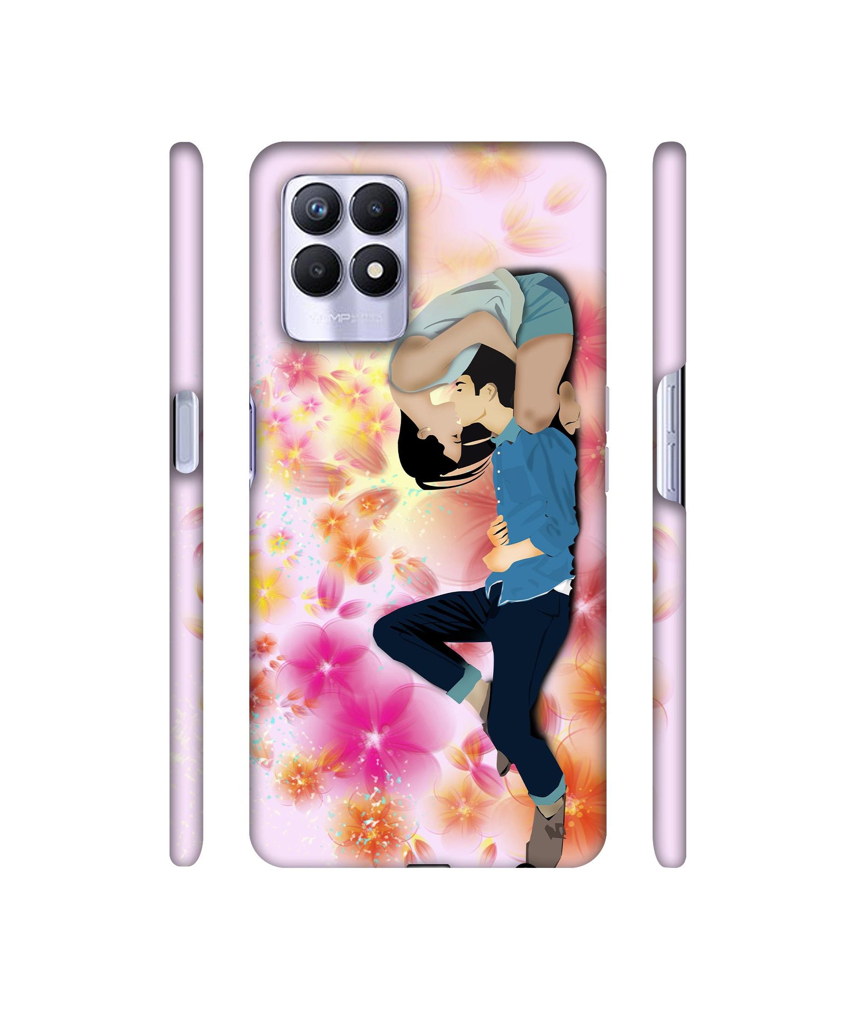 Couple Love Designer Hard Back Cover for Realme 8i