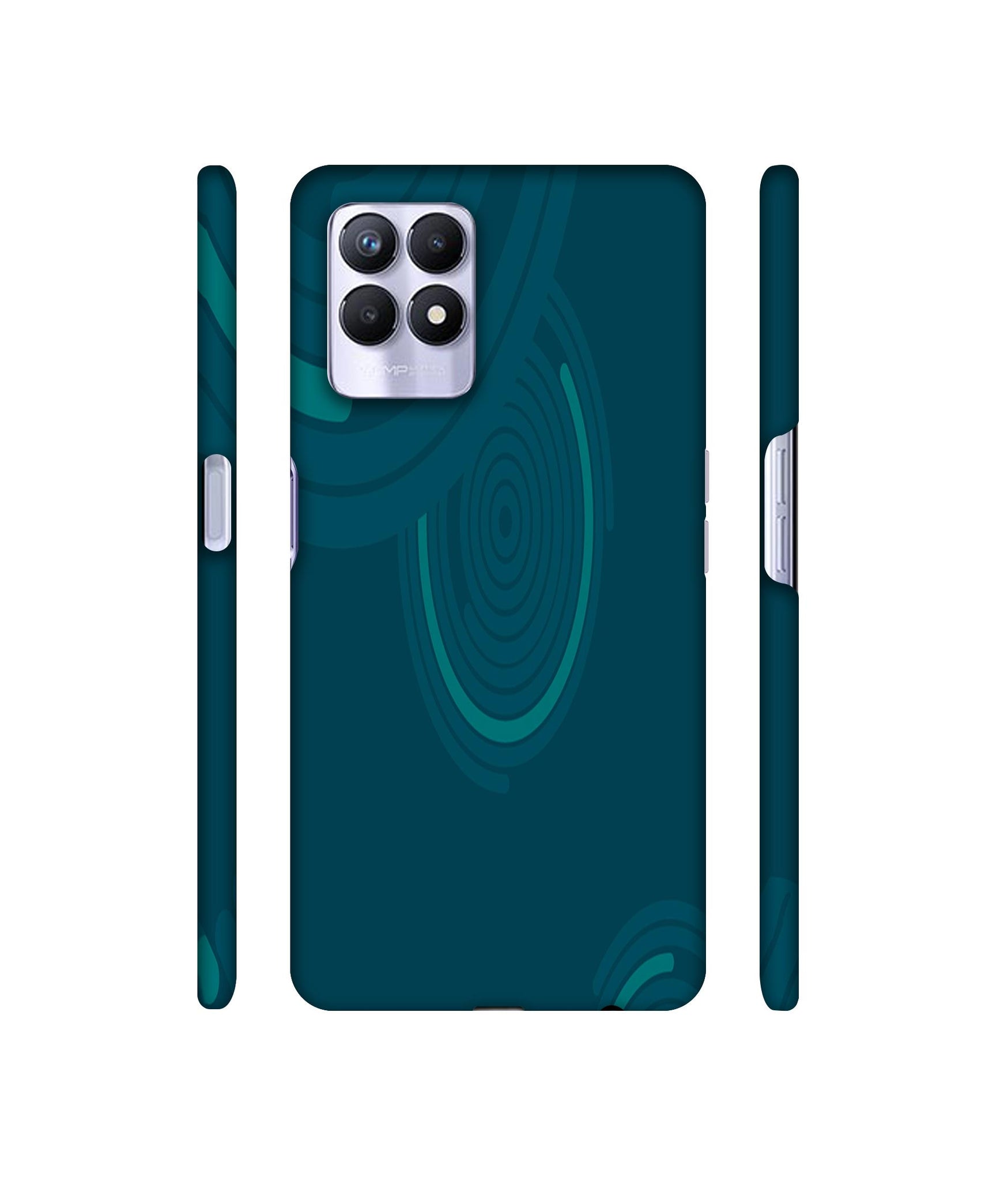 Round Texture Designer Hard Back Cover for Realme 8i