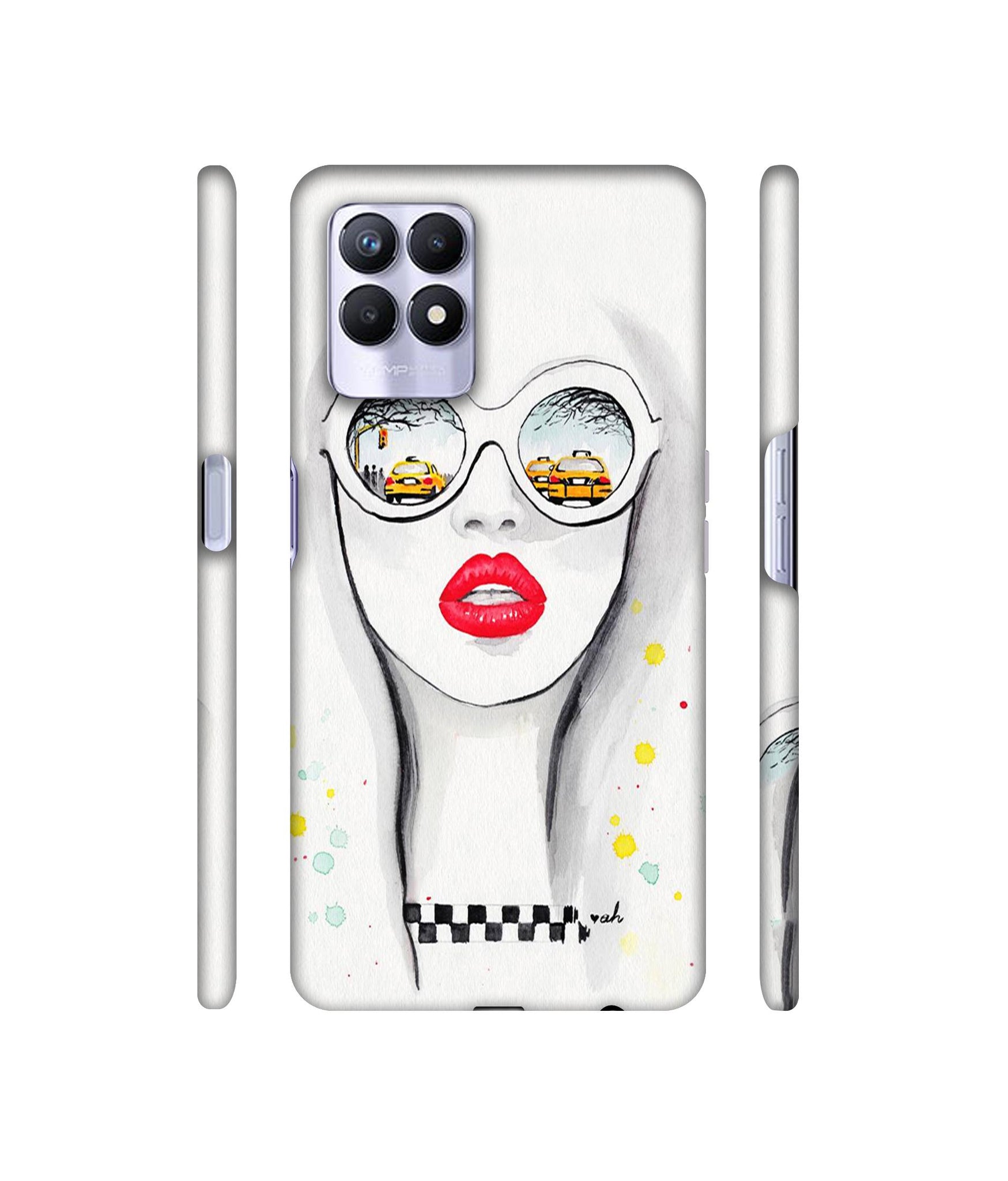 Girl Designer Hard Back Cover for Realme 8i