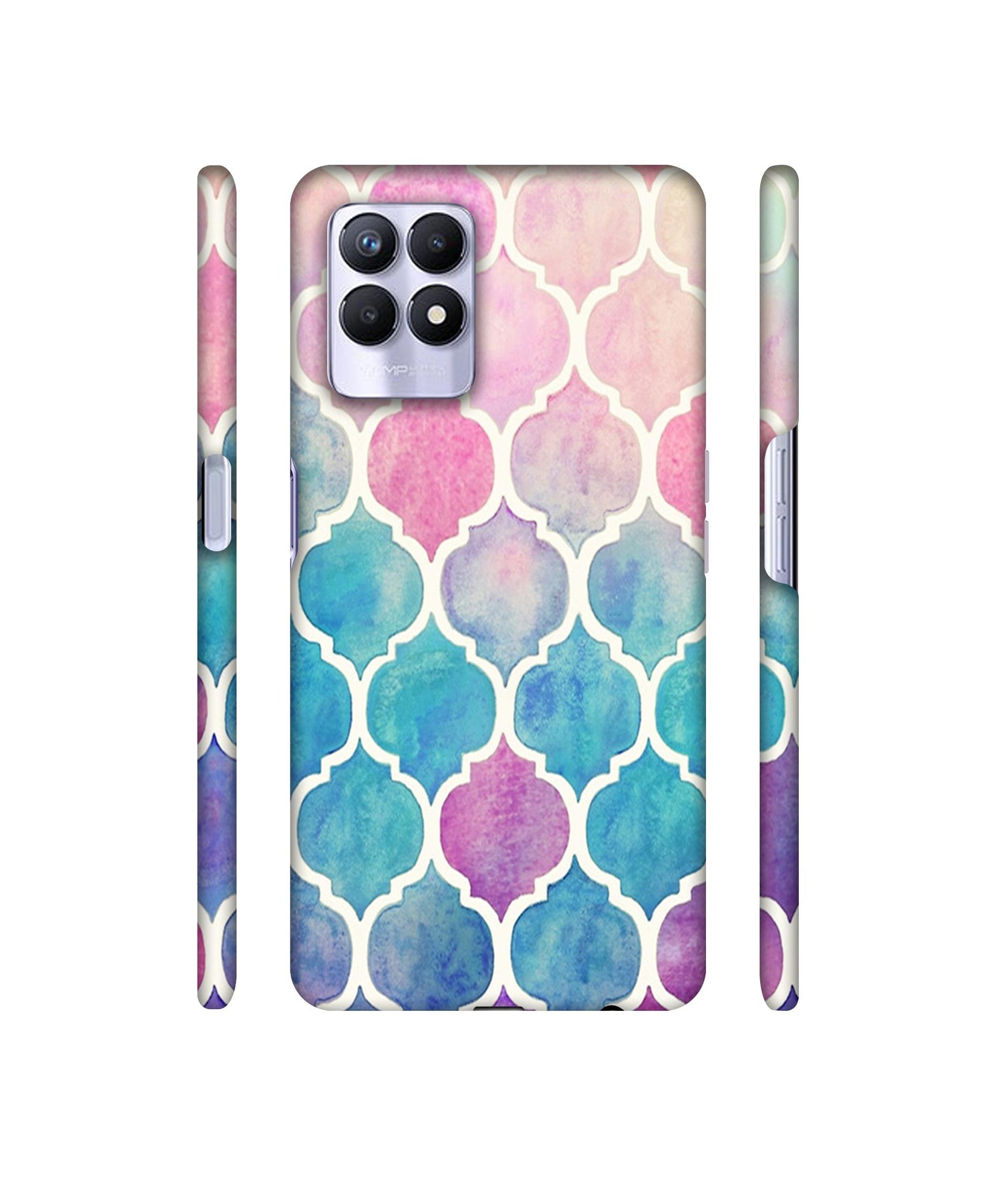 Patterns Art Designer Hard Back Cover for Realme 8i