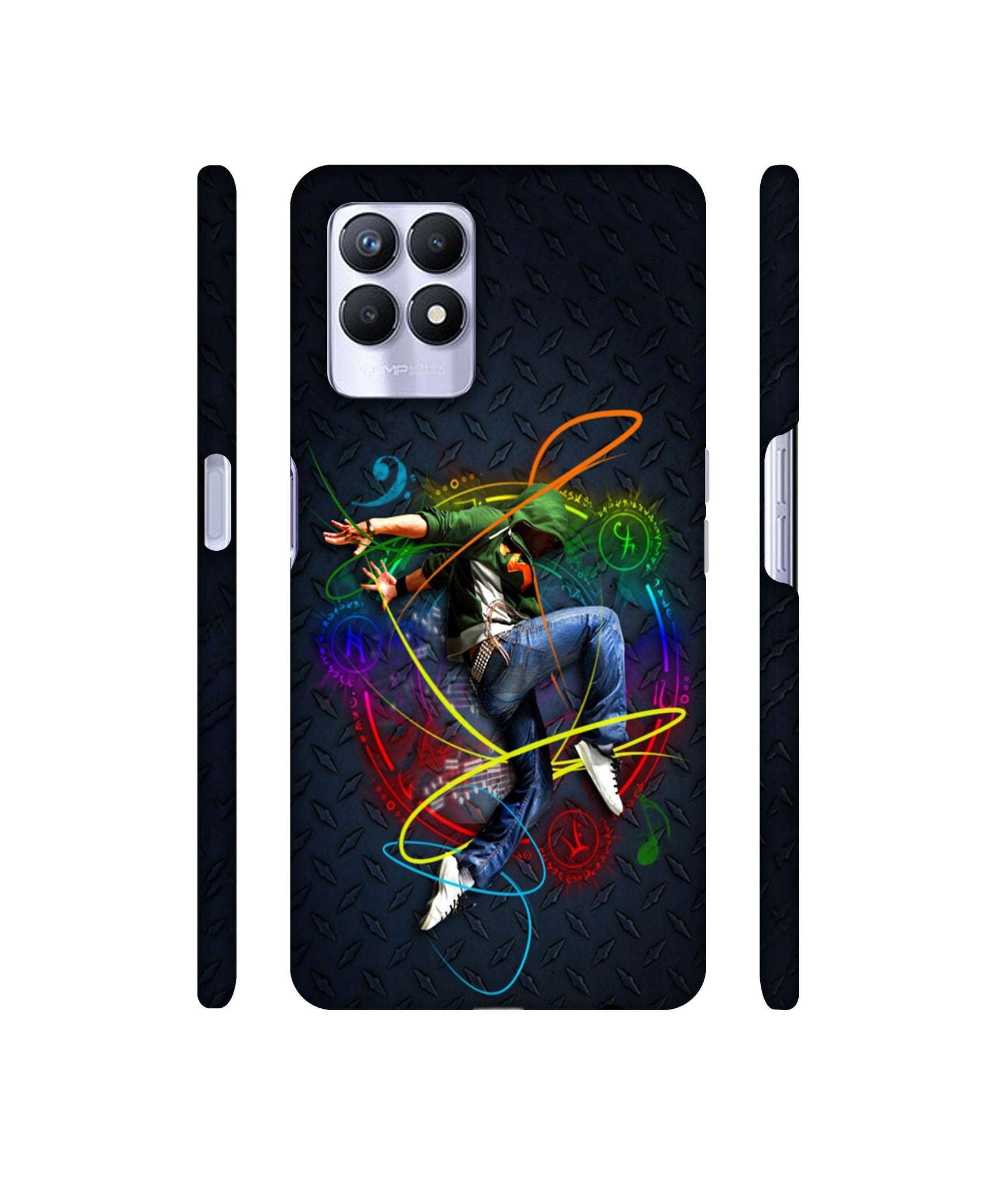 Boy With Music Designer Hard Back Cover for Realme 8i