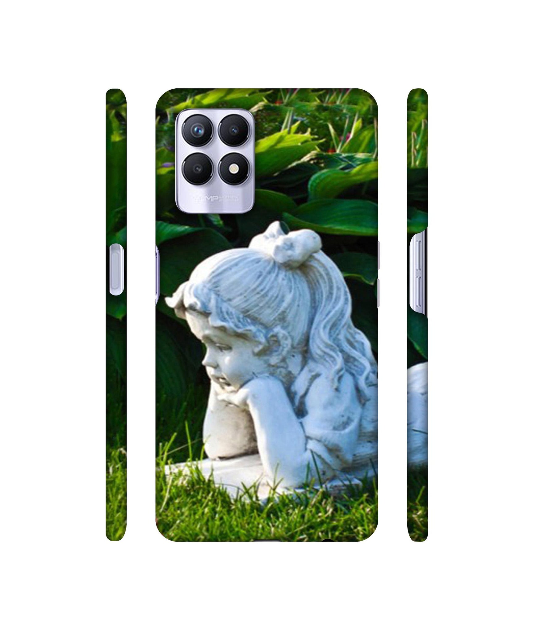 Statue of Girl Designer Hard Back Cover for Realme 8i