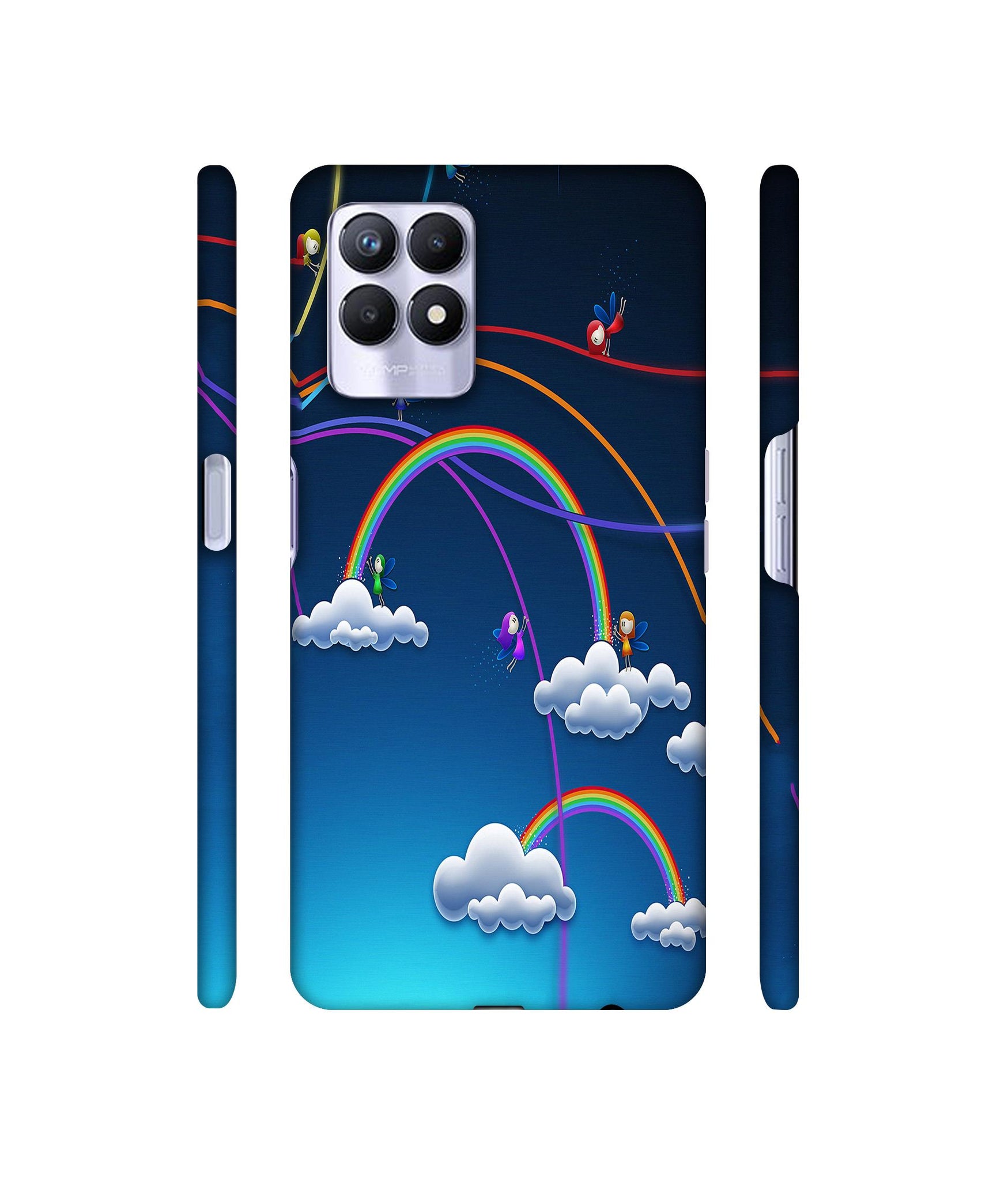 Rainbow Designer Hard Back Cover for Realme 8i