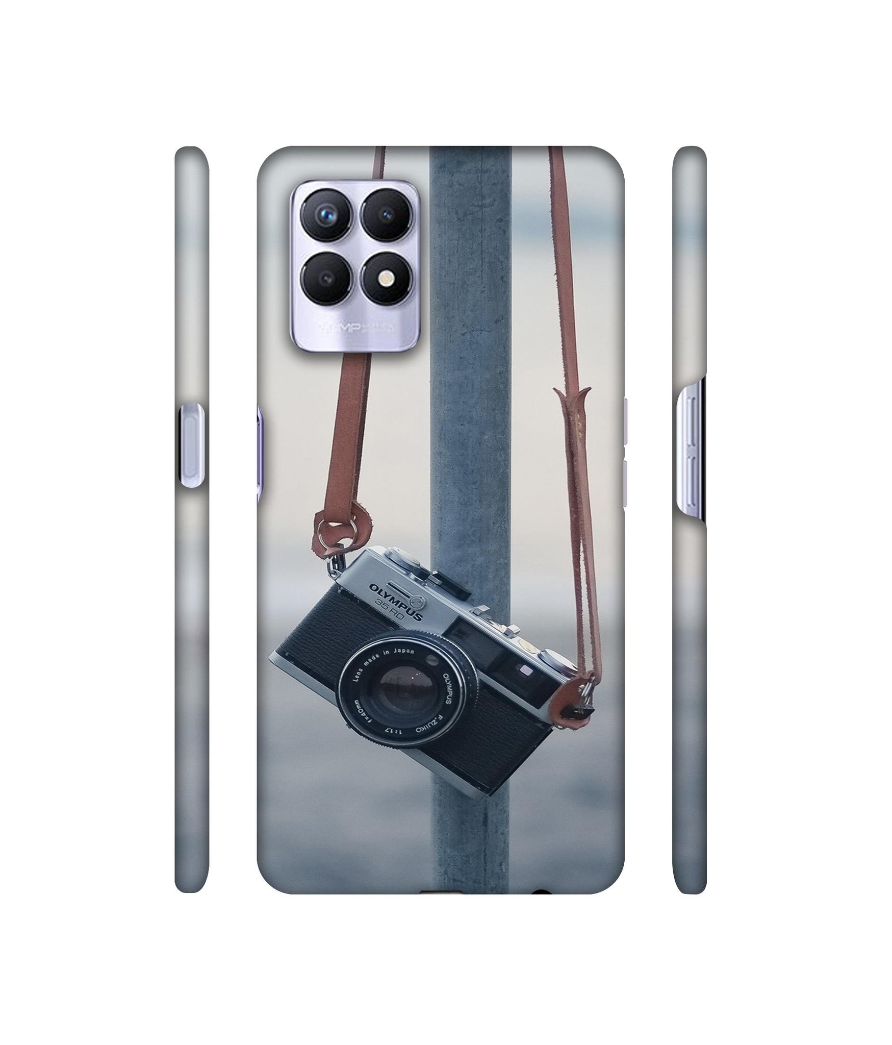 Camera Designer Hard Back Cover for Realme 8i