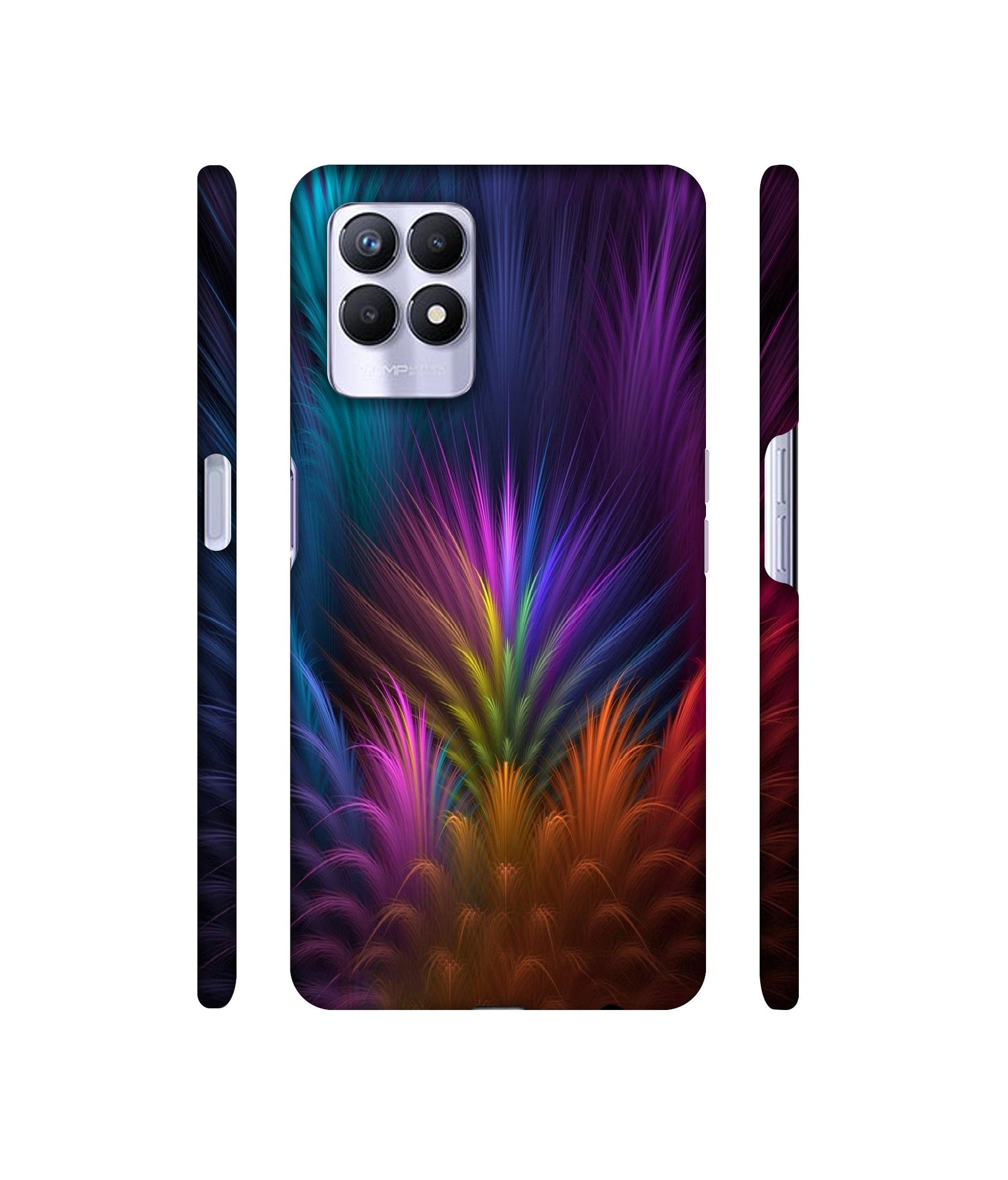 Multicoloured Designer Hard Back Cover for Realme 8i