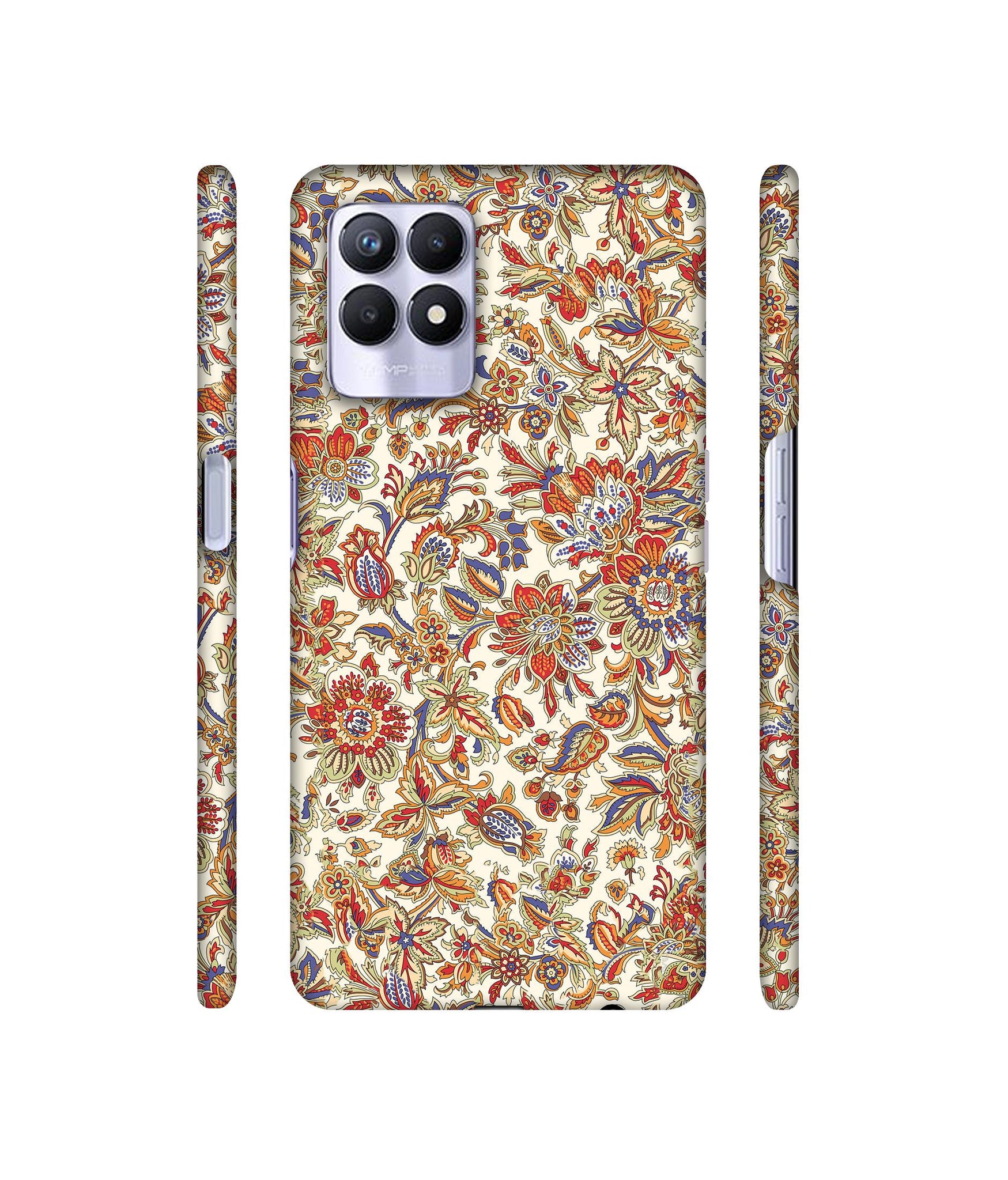 Floral Designer Hard Back Cover for Realme 8i