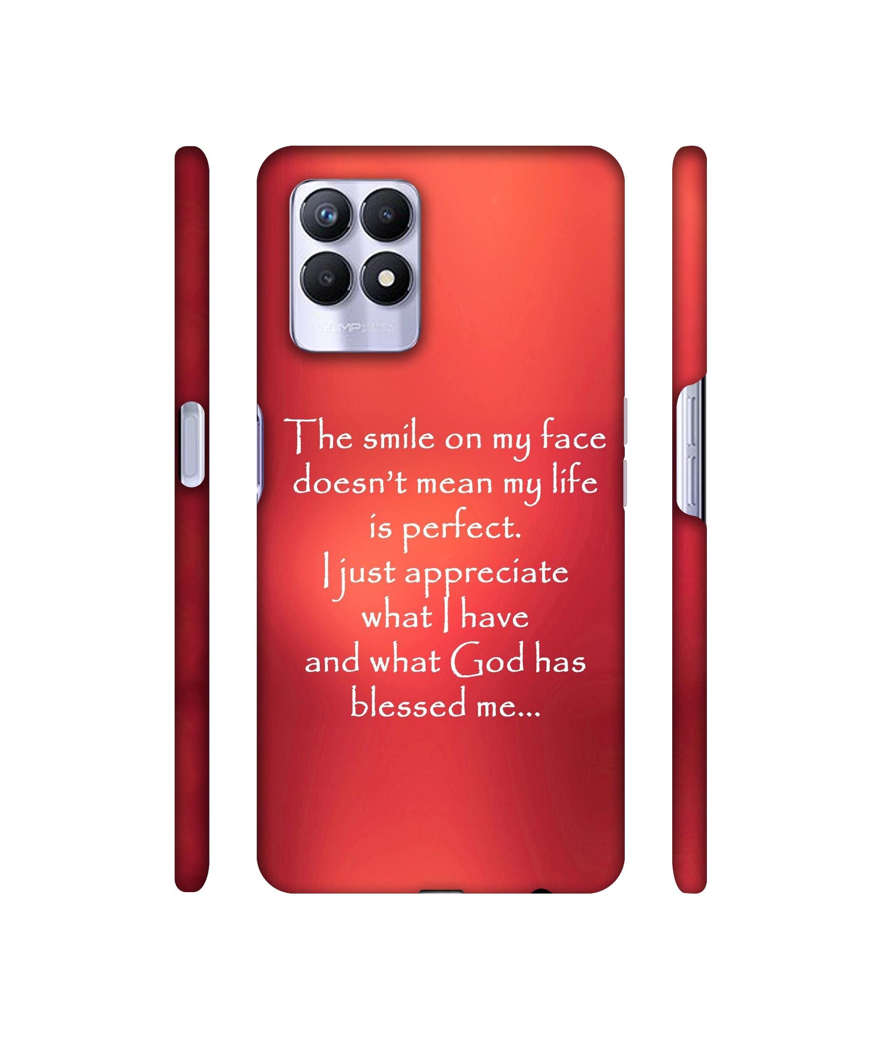 Quotes On Life Designer Hard Back Cover for Realme 8i