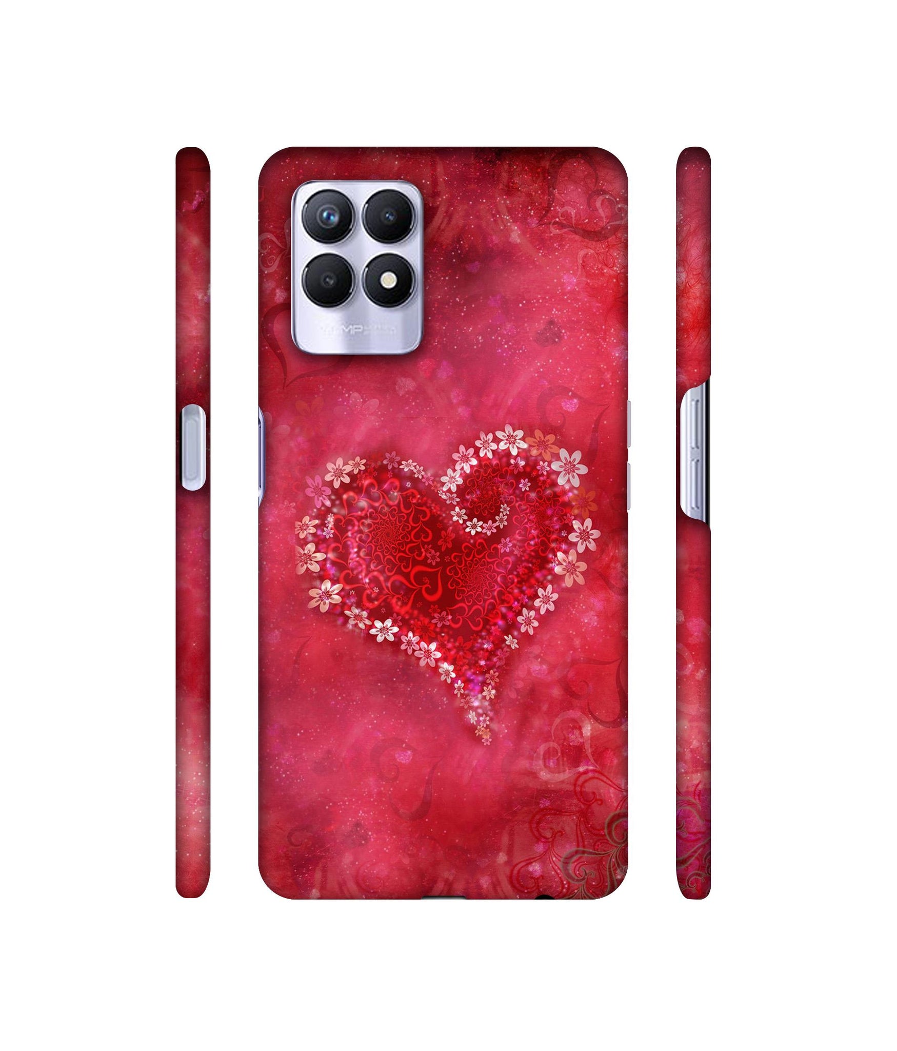 Heart Designer Hard Back Cover for Realme 8i