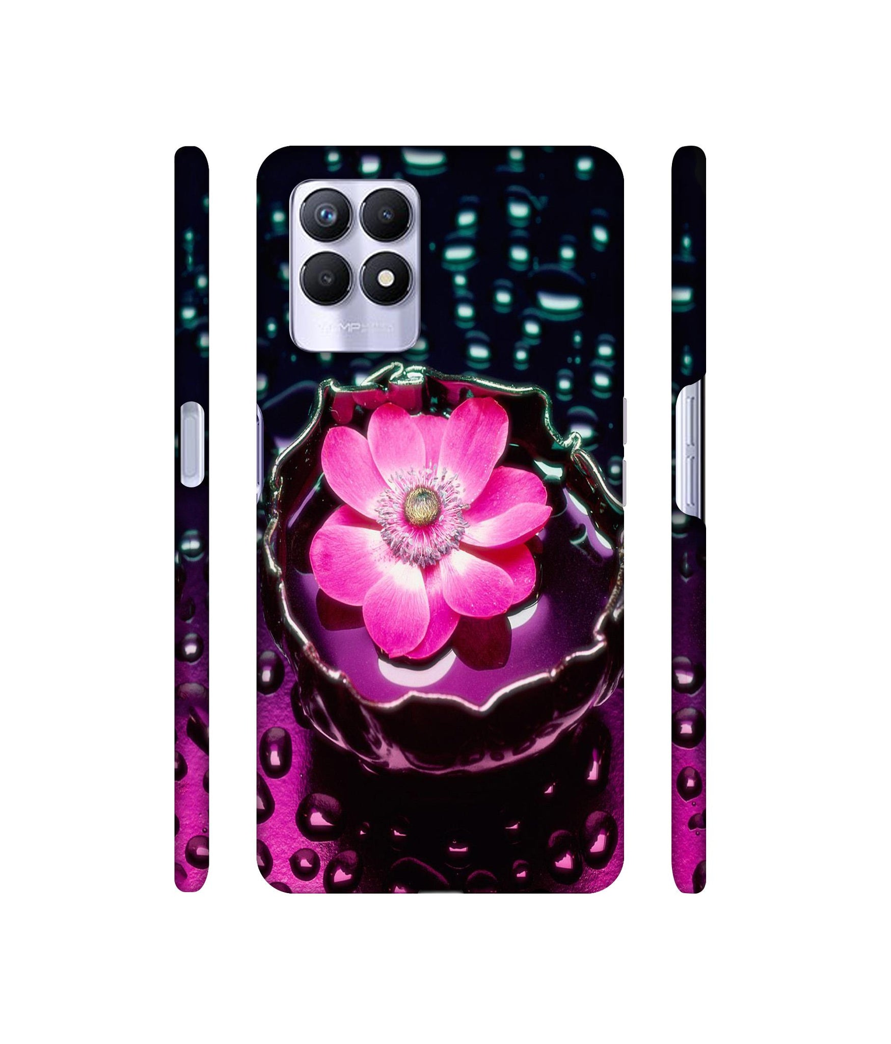 Flower in Water Designer Hard Back Cover for Realme 8i