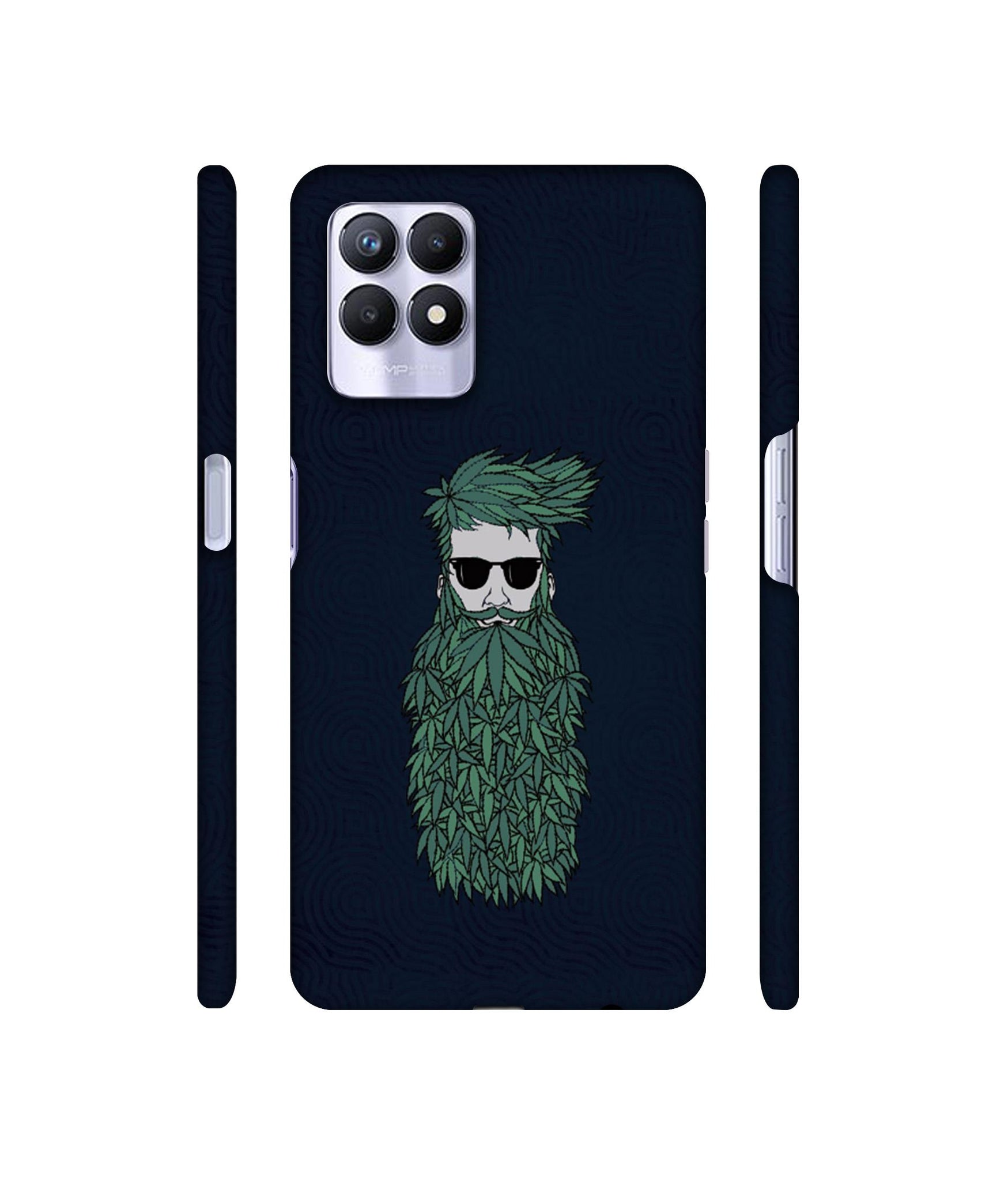 Beard Man Designer Hard Back Cover for Realme 8i