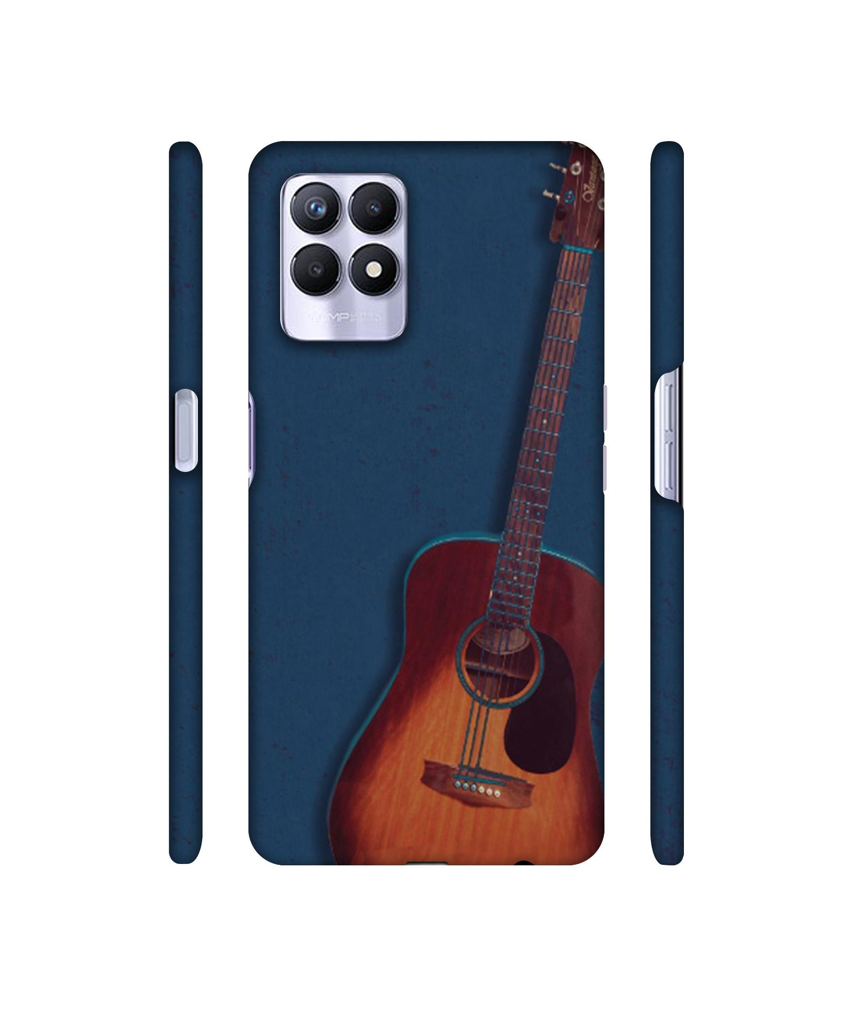 Guitar Designer Hard Back Cover for Realme 8i