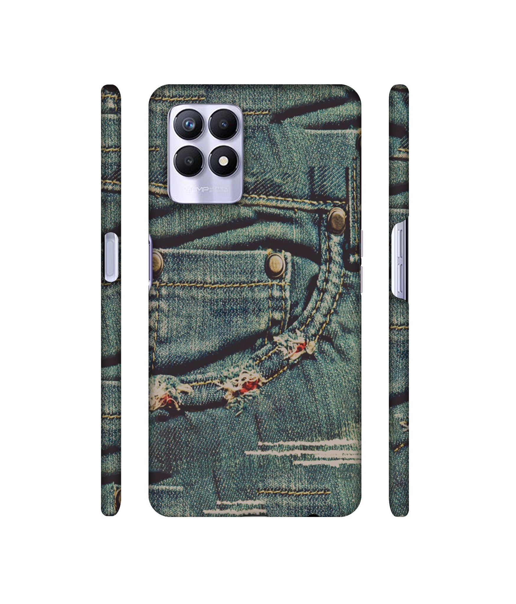 Jeans Designer Hard Back Cover for Realme 8i