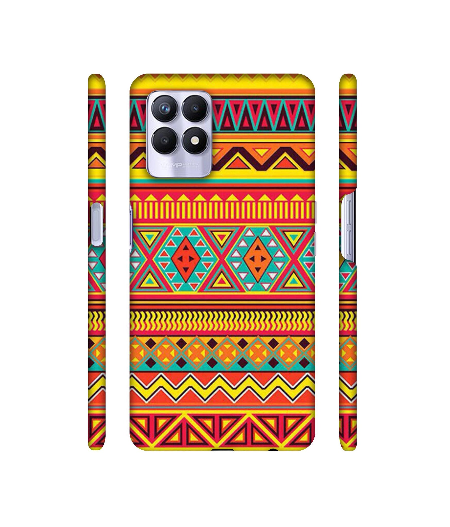 Artistic Rangoli Designer Hard Back Cover for Realme 8i