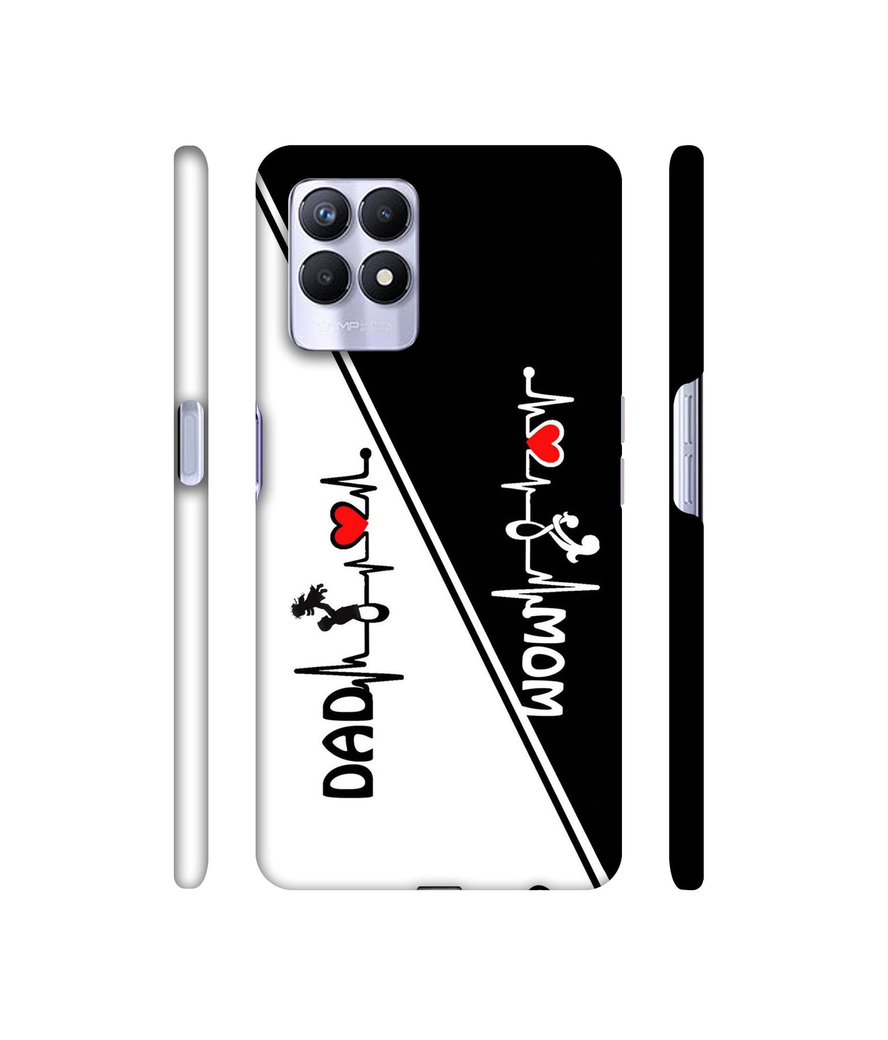 Mom and Dad Lover Designer Hard Back Cover for Realme 8i