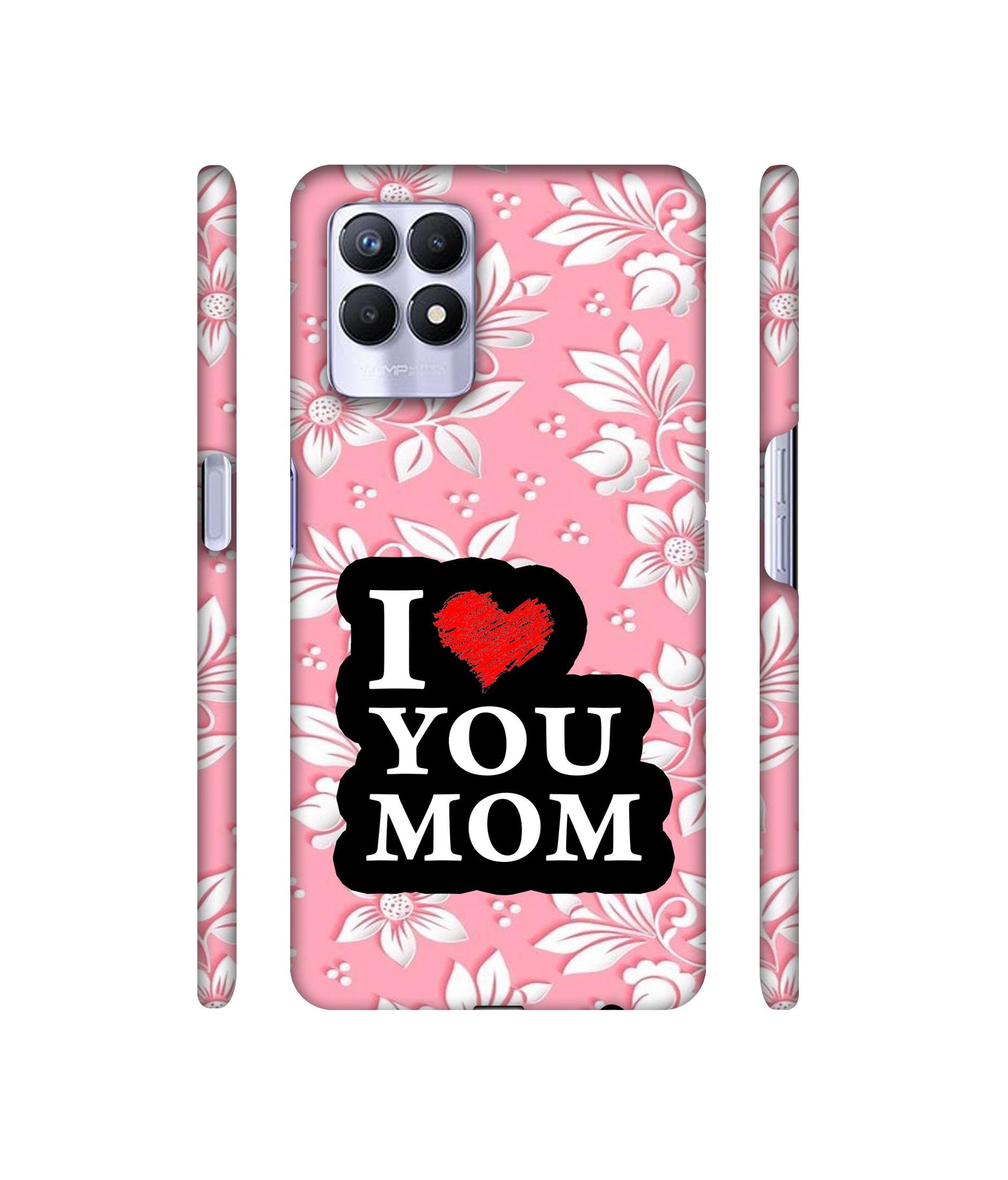 I Love Mom Designer Hard Back Cover for Realme 8i