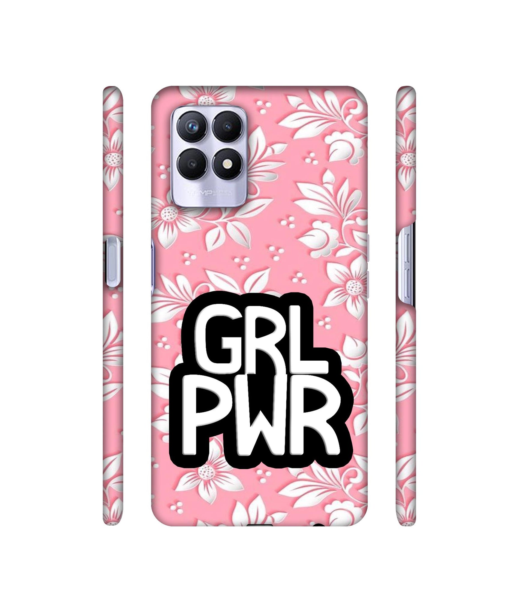 Girl Power Art Designer Hard Back Cover for Realme 8i