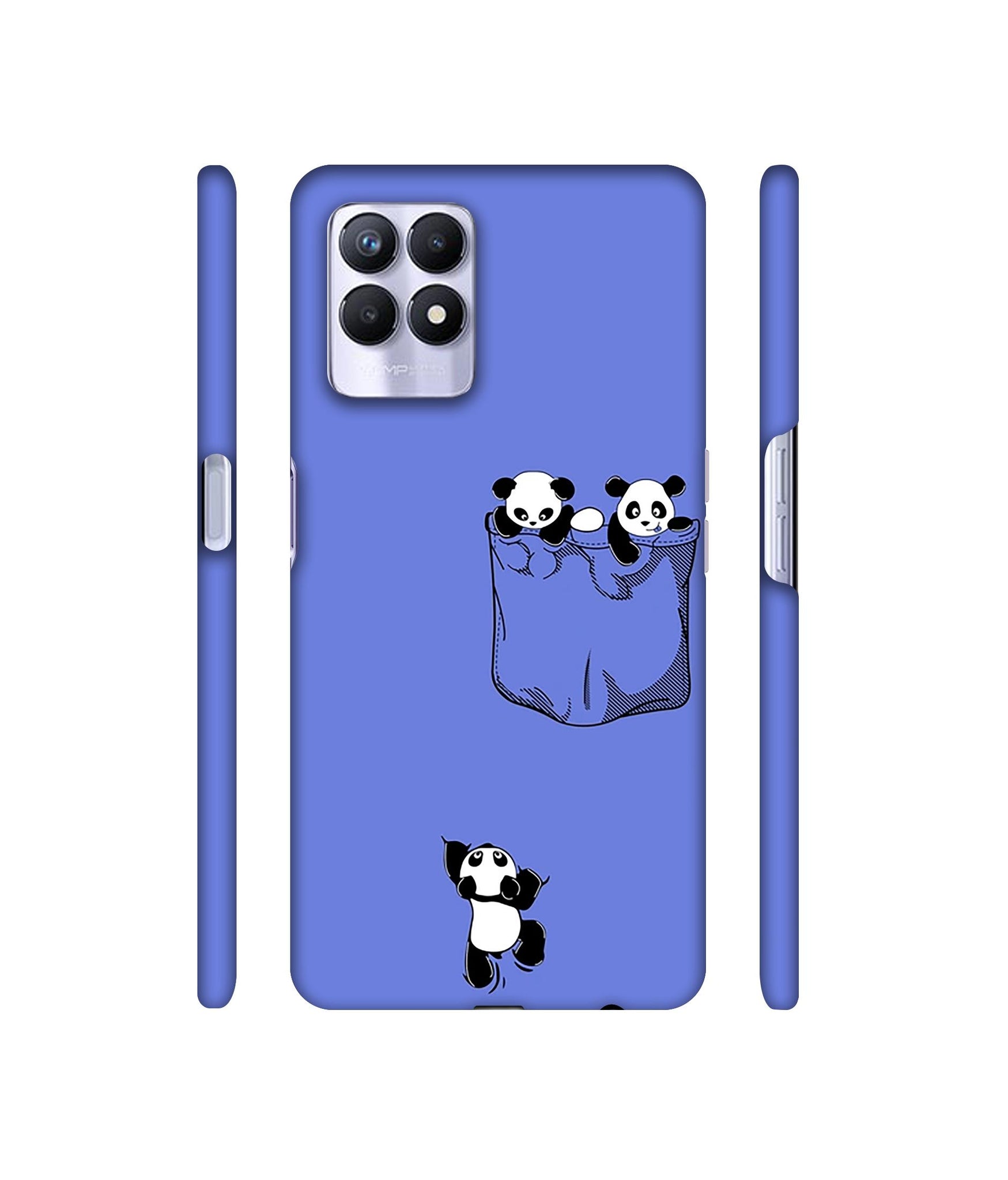 Poket Panda Designer Hard Back Cover for Realme 8i