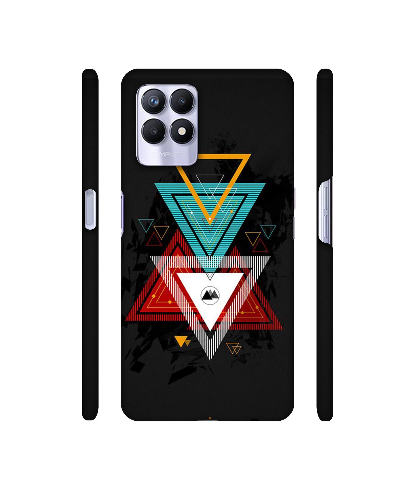 Illustrator Triangle Designer Hard Back Cover for Realme 8i