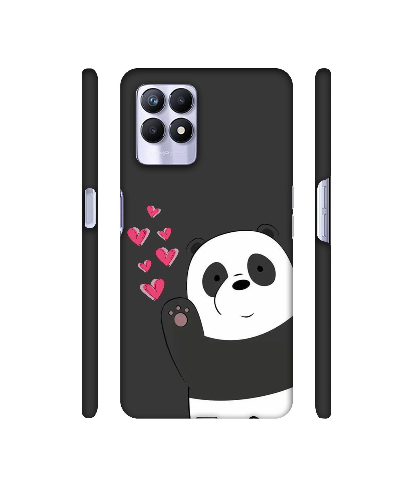 Love Panda Designer Hard Back Cover for Realme 8i