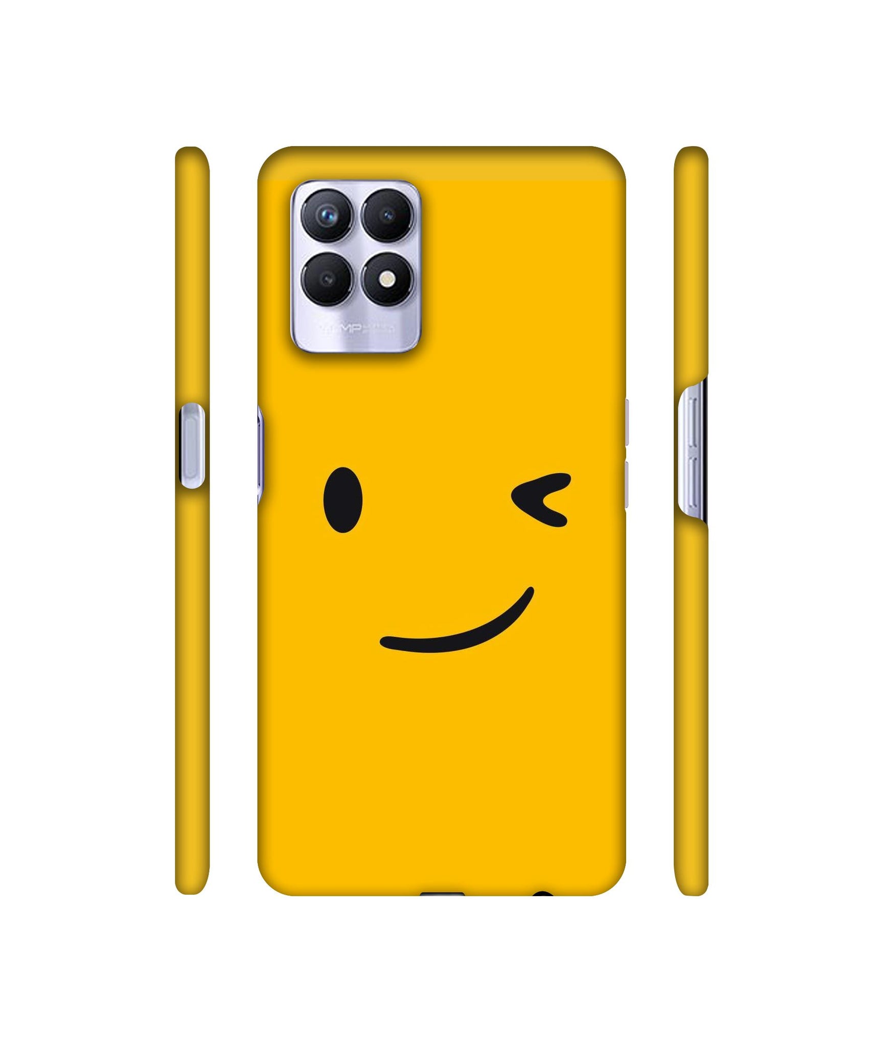 One Eye Blink Face Designer Hard Back Cover for Realme 8i