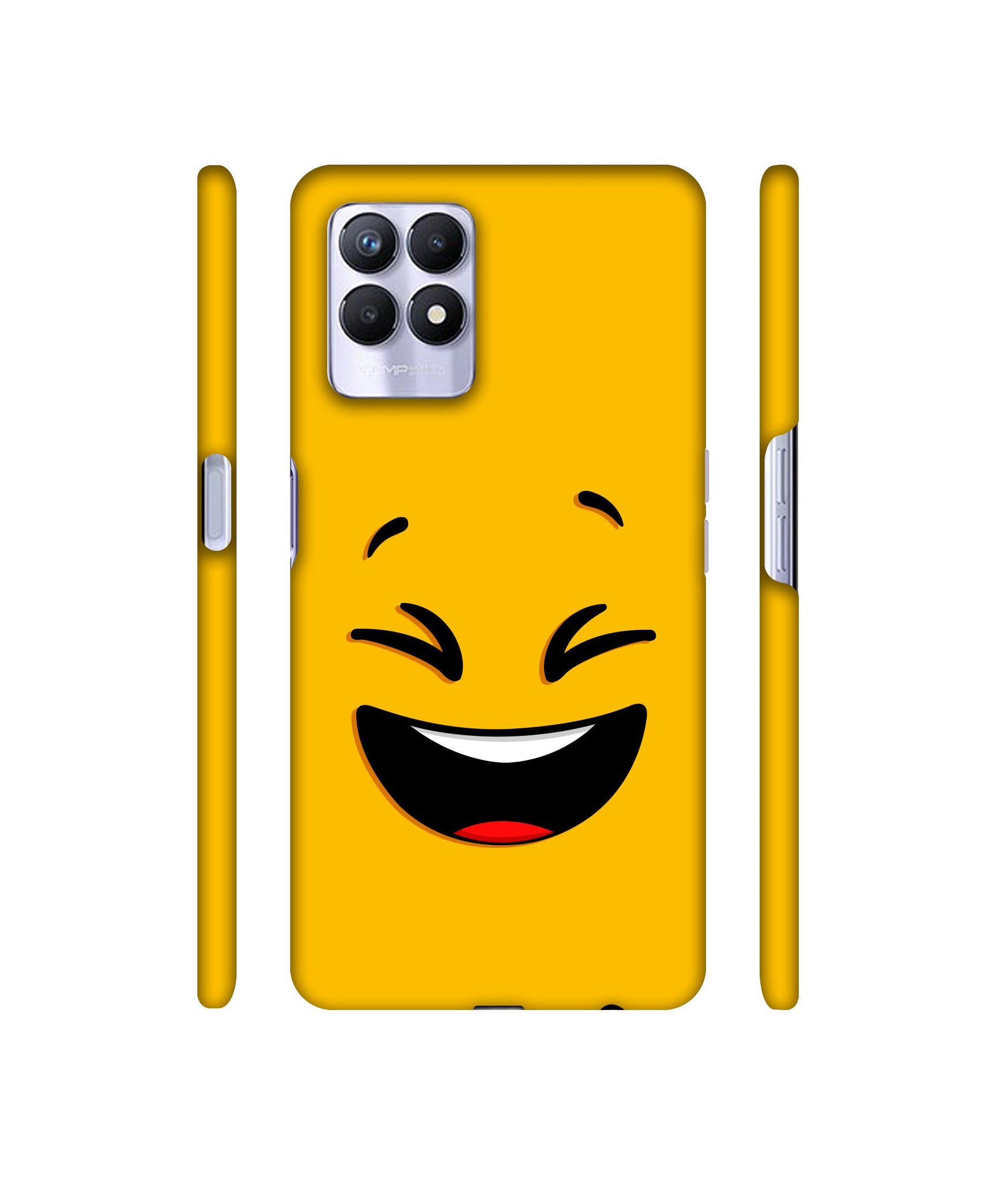 Smile Face Designer Hard Back Cover for Realme 8i